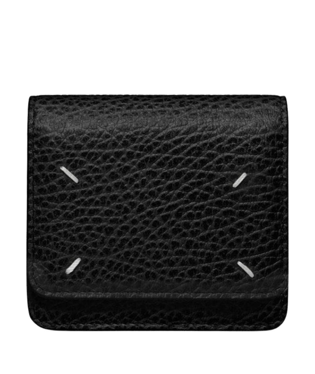 MAISON MARGIELA Черный кожаный кошелек, фото 1