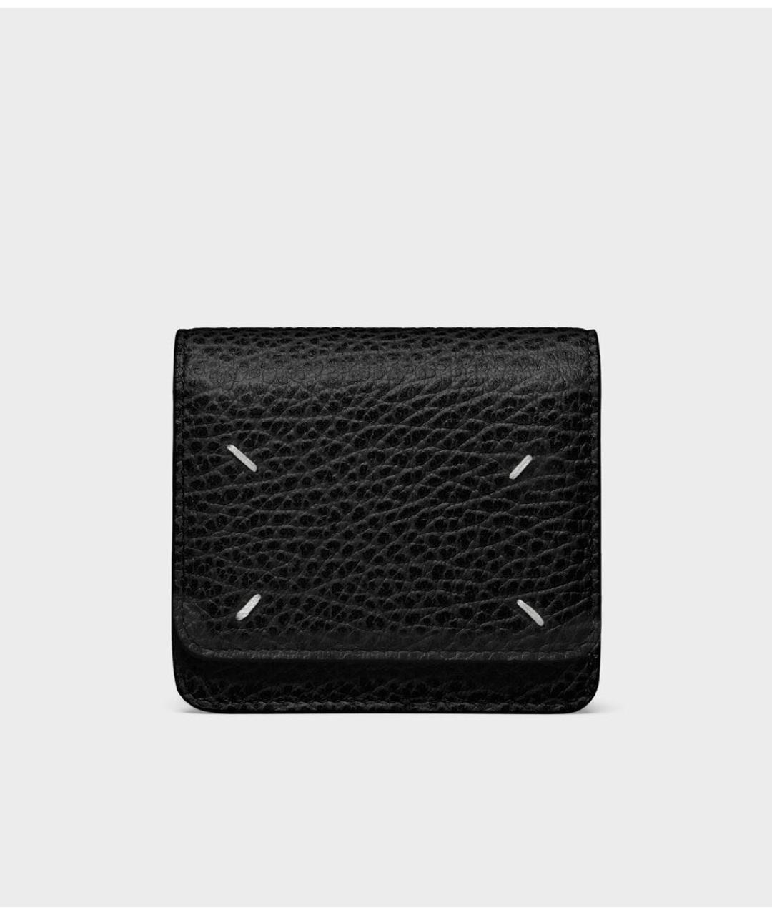 MAISON MARGIELA Черный кожаный кошелек, фото 8