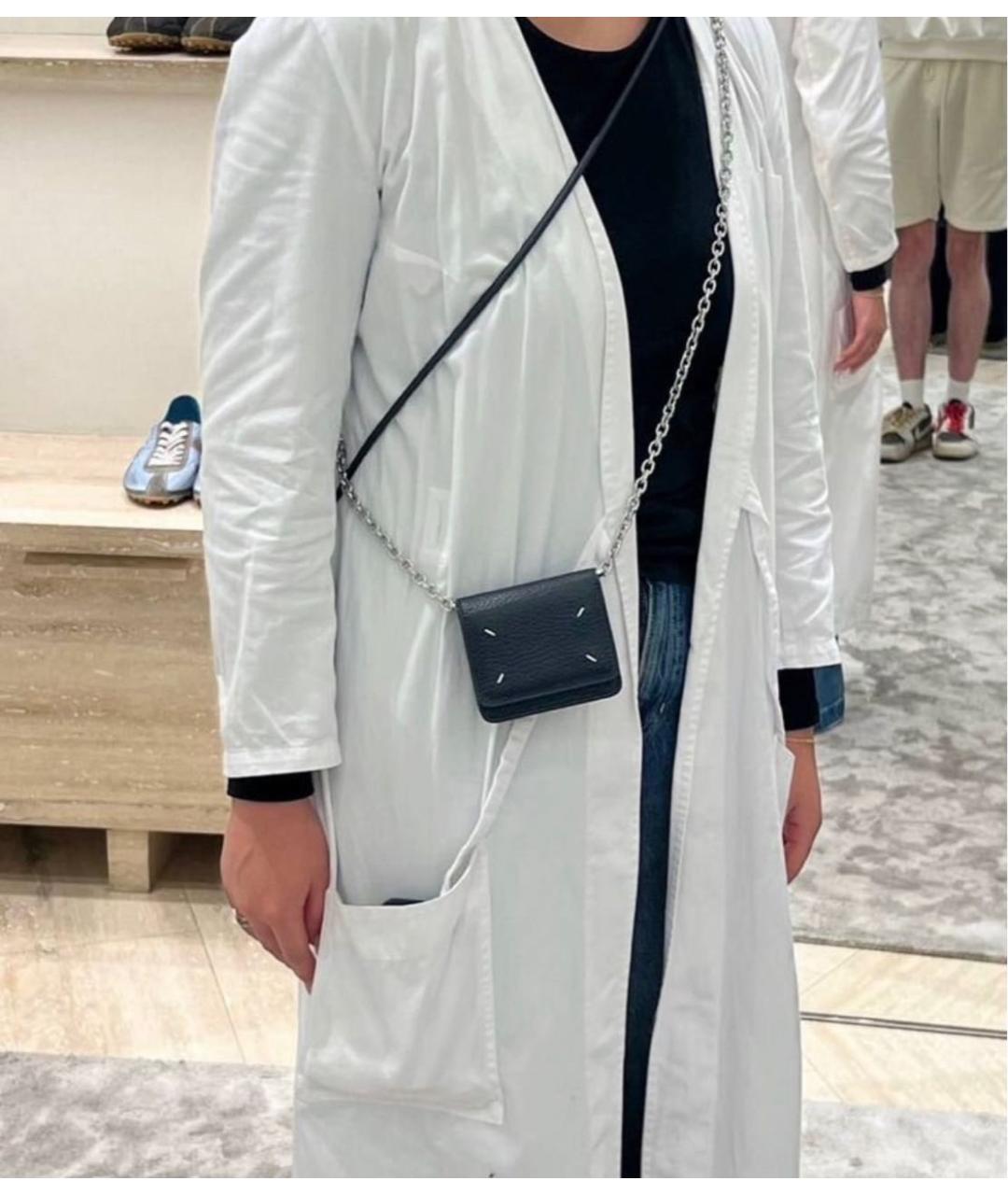 MAISON MARGIELA Черный кожаный кошелек, фото 6