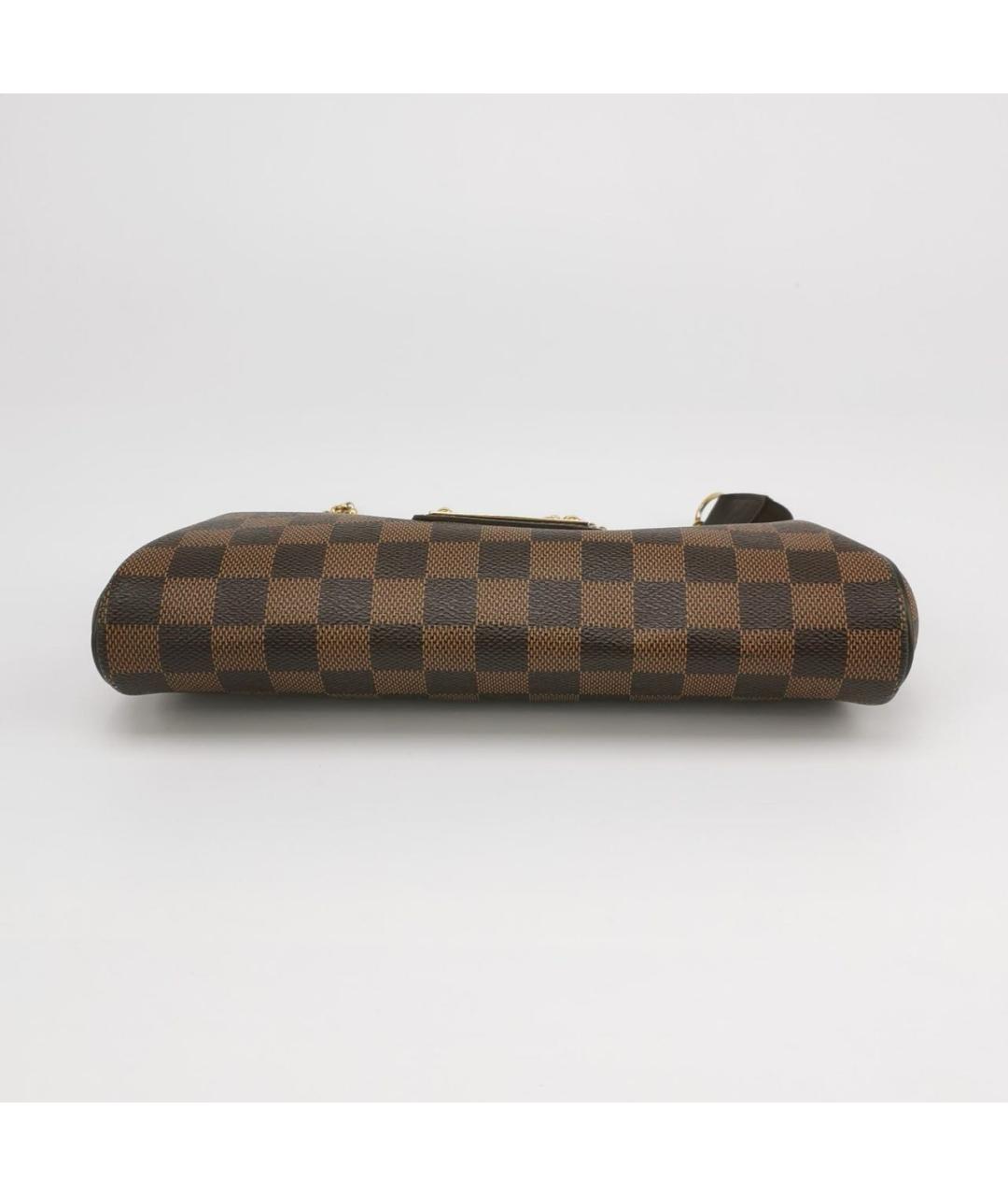 LOUIS VUITTON Коричневая кожаная сумка с короткими ручками, фото 5