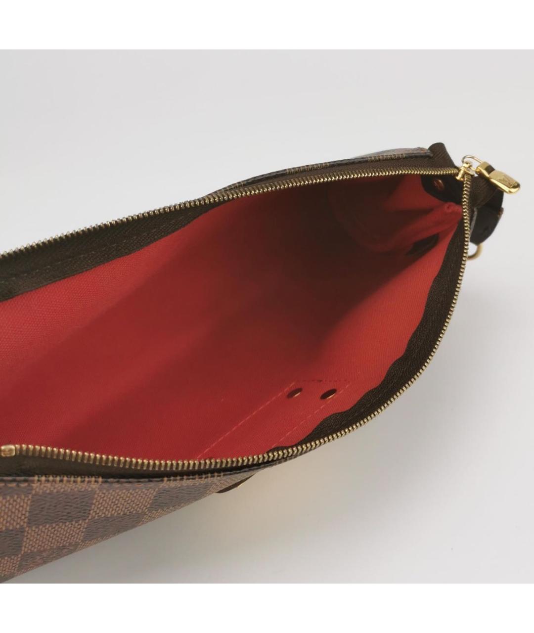 LOUIS VUITTON Коричневая кожаная сумка с короткими ручками, фото 6