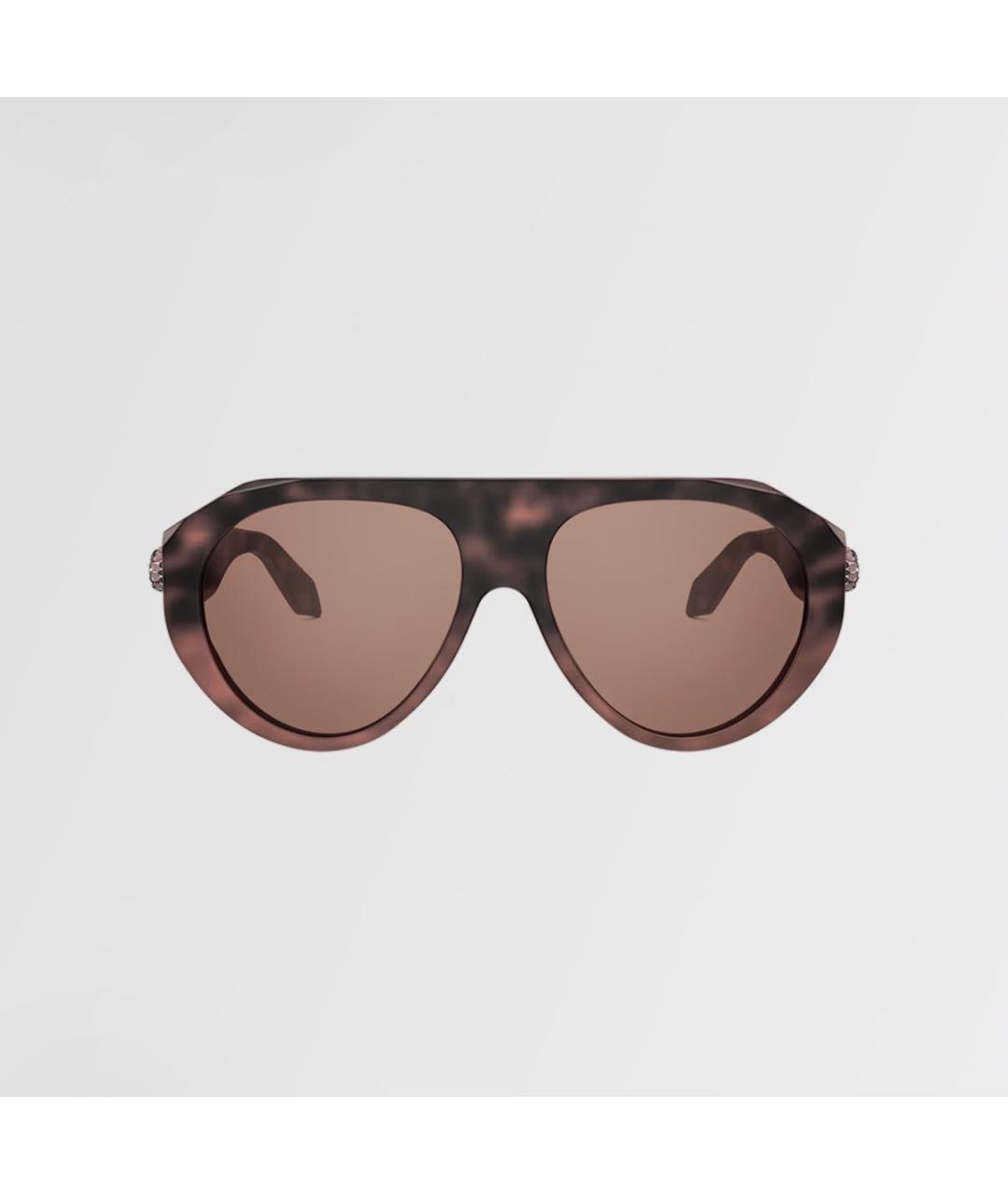 BVLGARI Розовые пластиковые солнцезащитные очки, фото 3