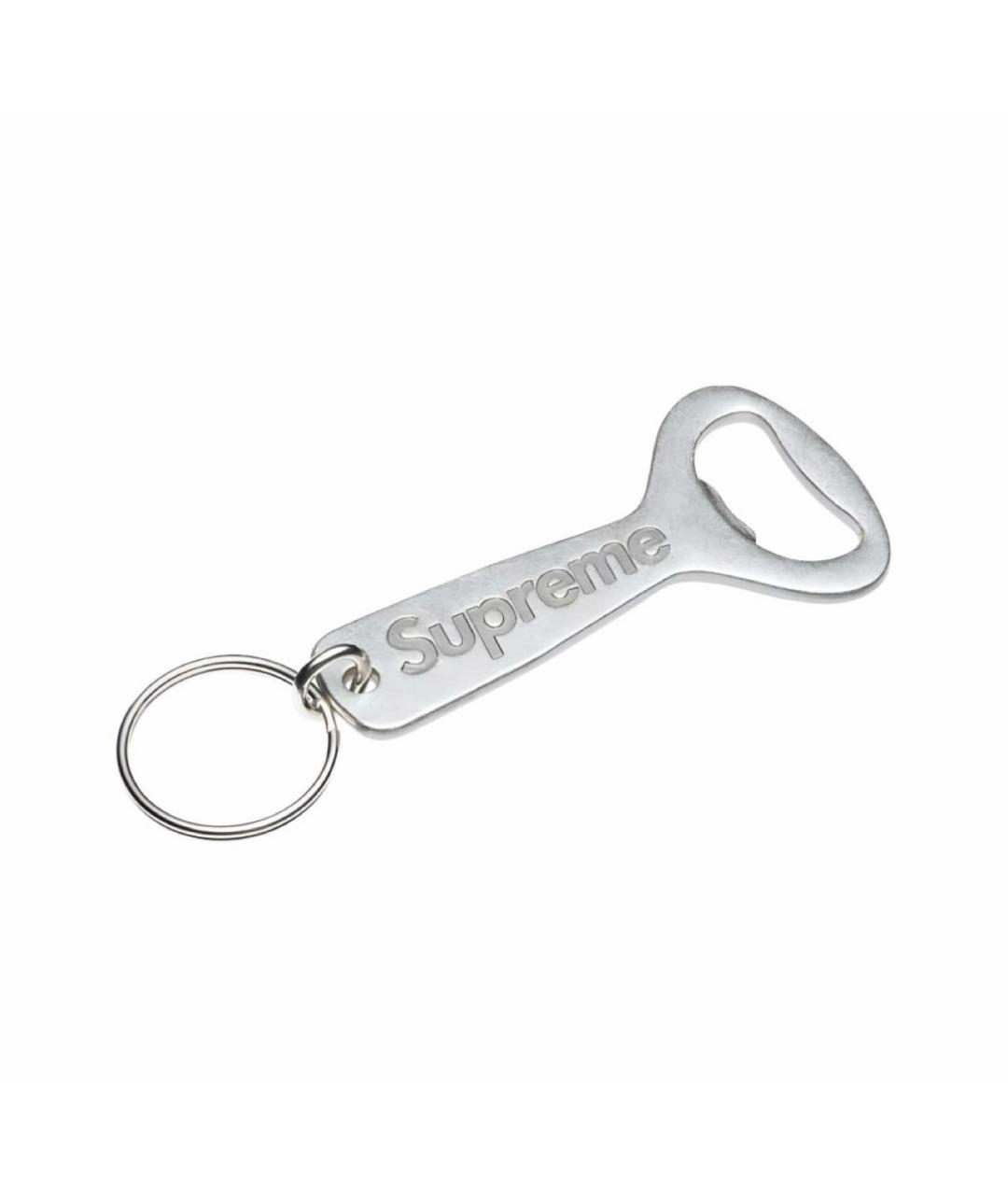 SUPREME Серебрянный брелок, фото 1