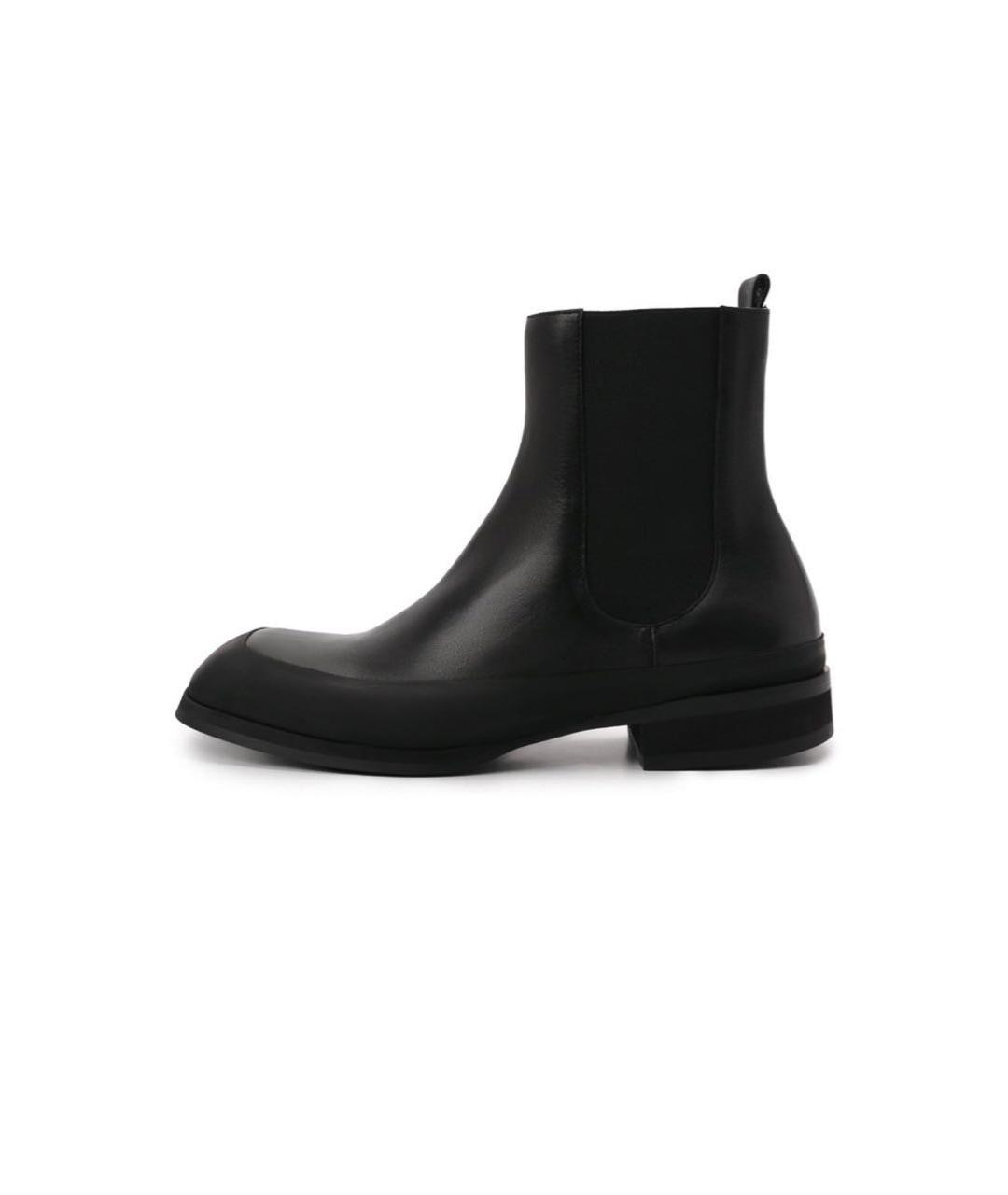 THE ROW Черные кожаные полусапоги, фото 6