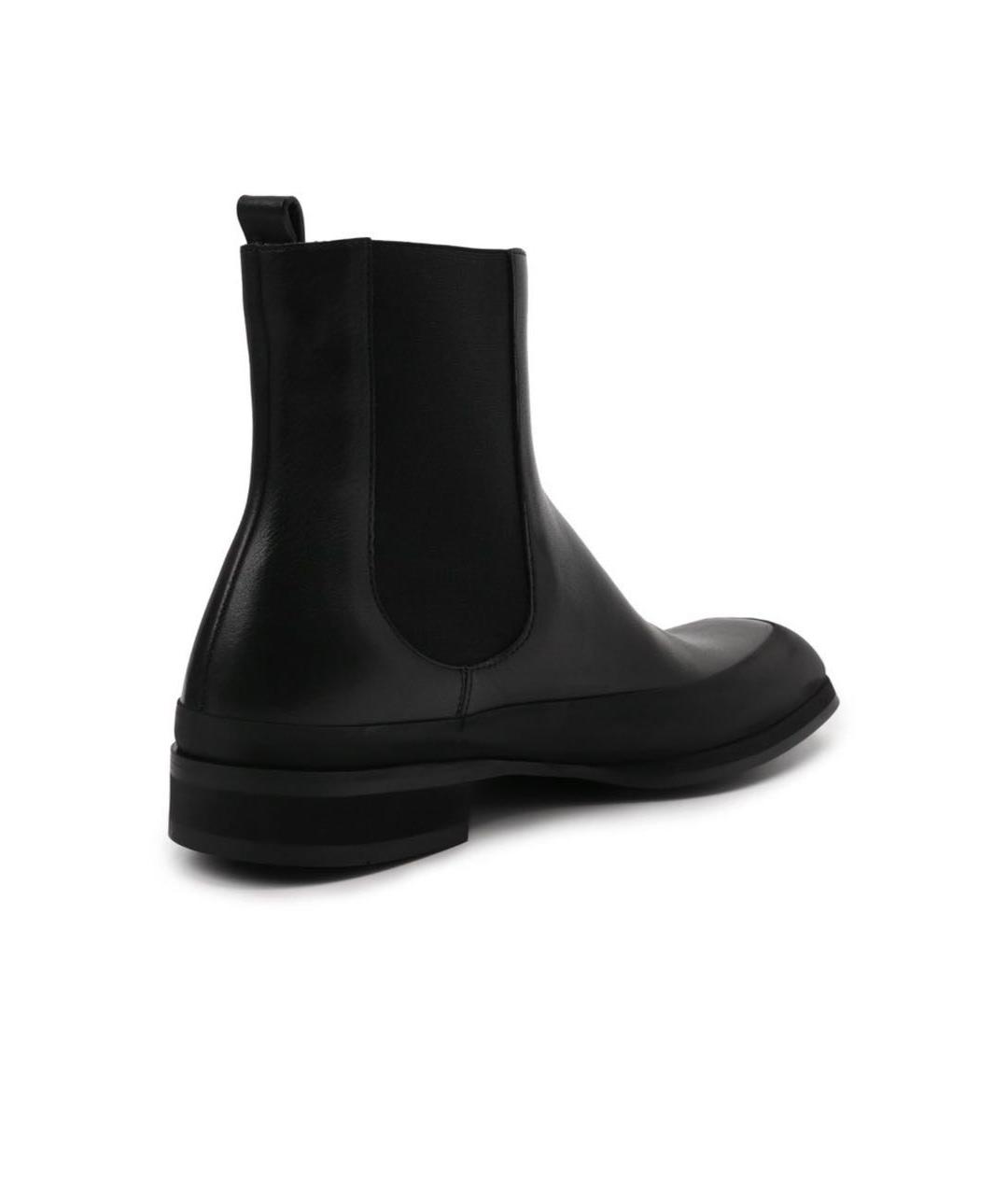THE ROW Черные кожаные полусапоги, фото 4