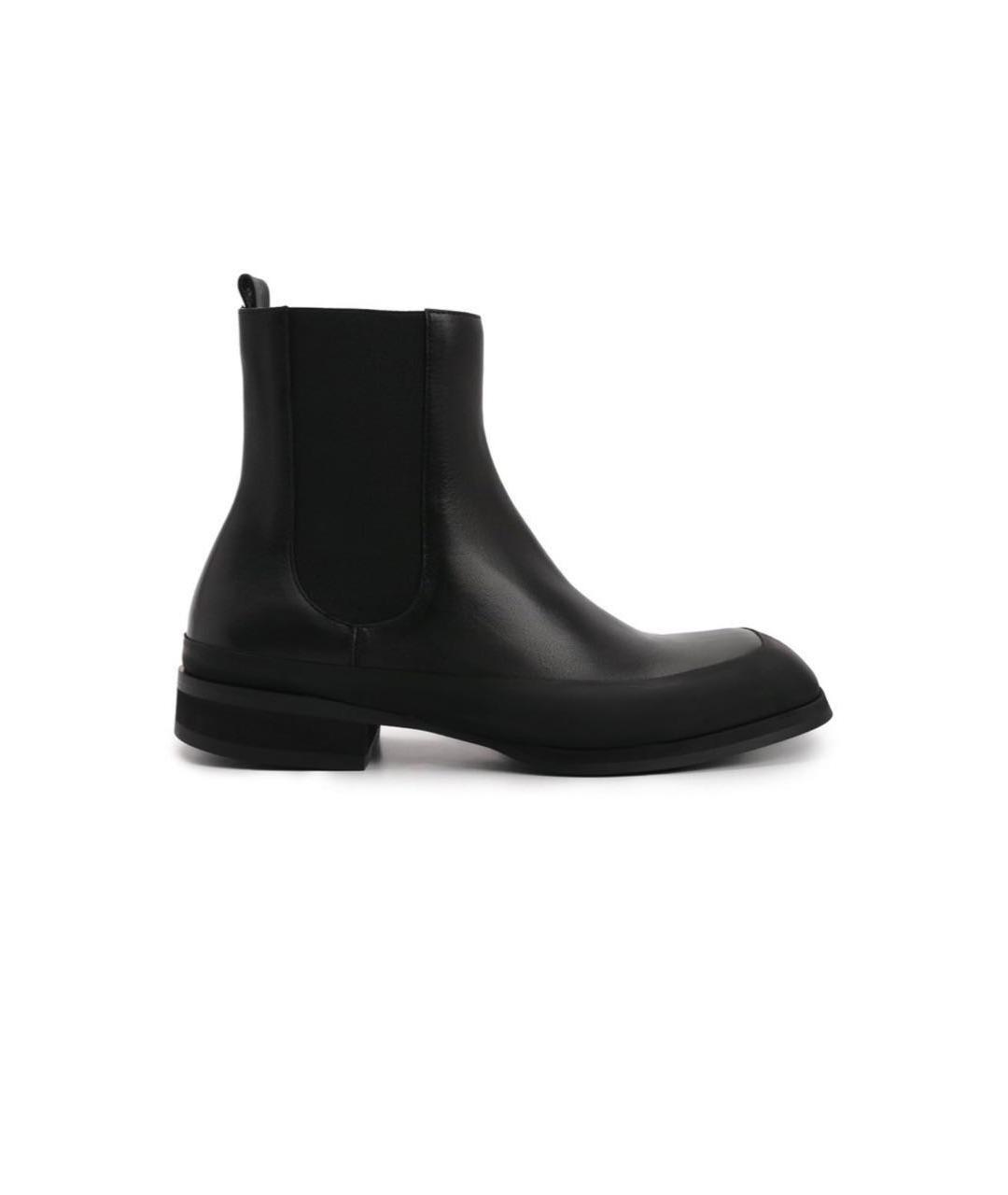 THE ROW Черные кожаные полусапоги, фото 1