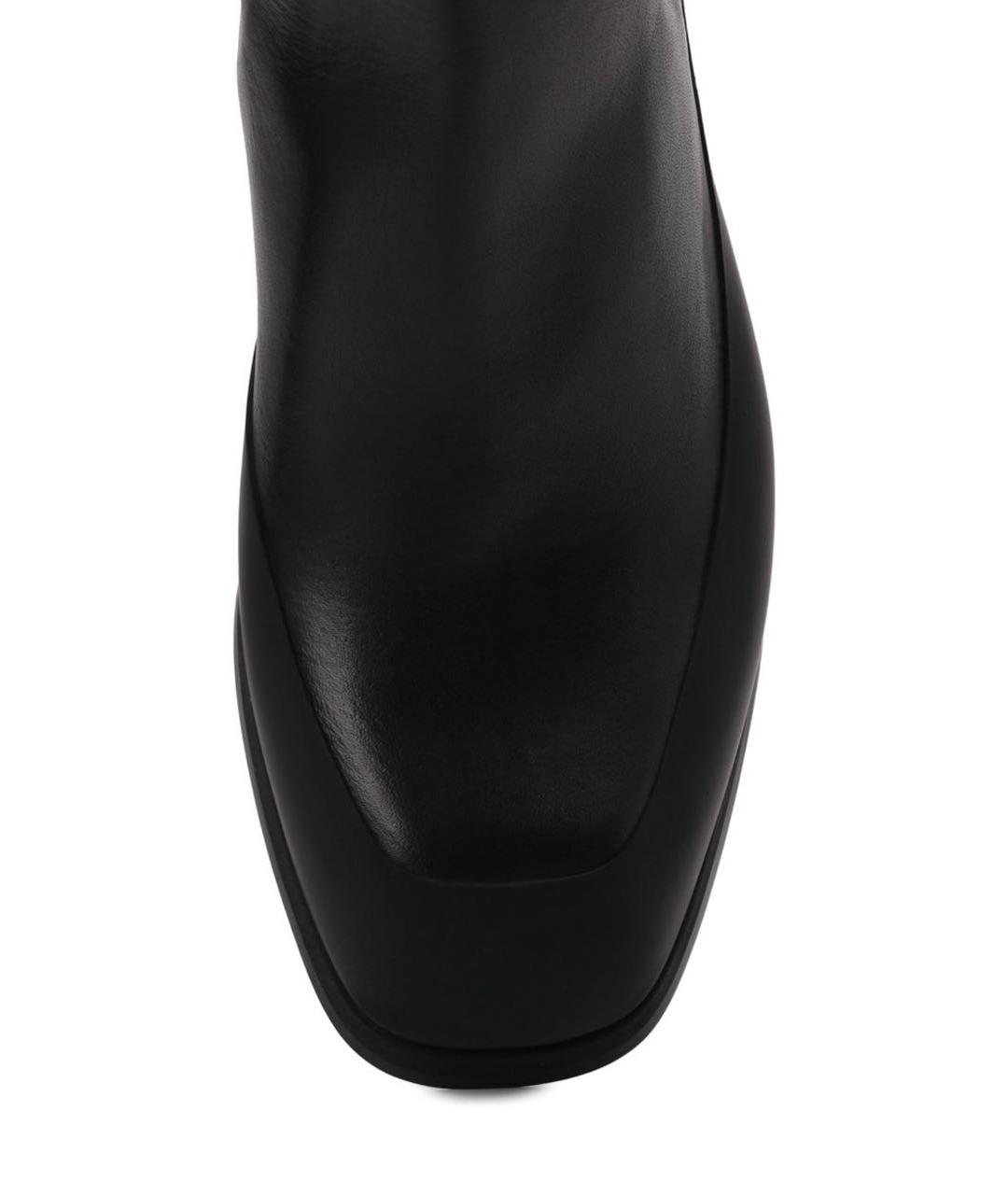 THE ROW Черные кожаные полусапоги, фото 5
