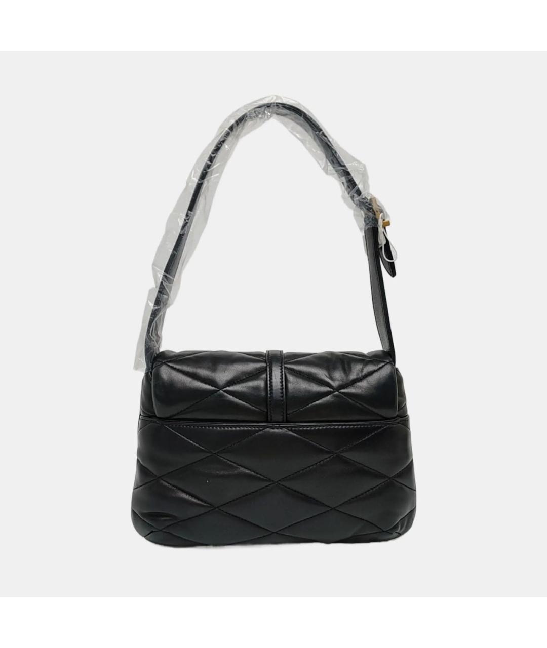 SAINT LAURENT Черная кожаная сумка через плечо, фото 4