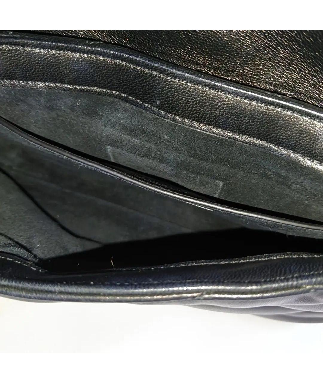 SAINT LAURENT Черная кожаная сумка через плечо, фото 6
