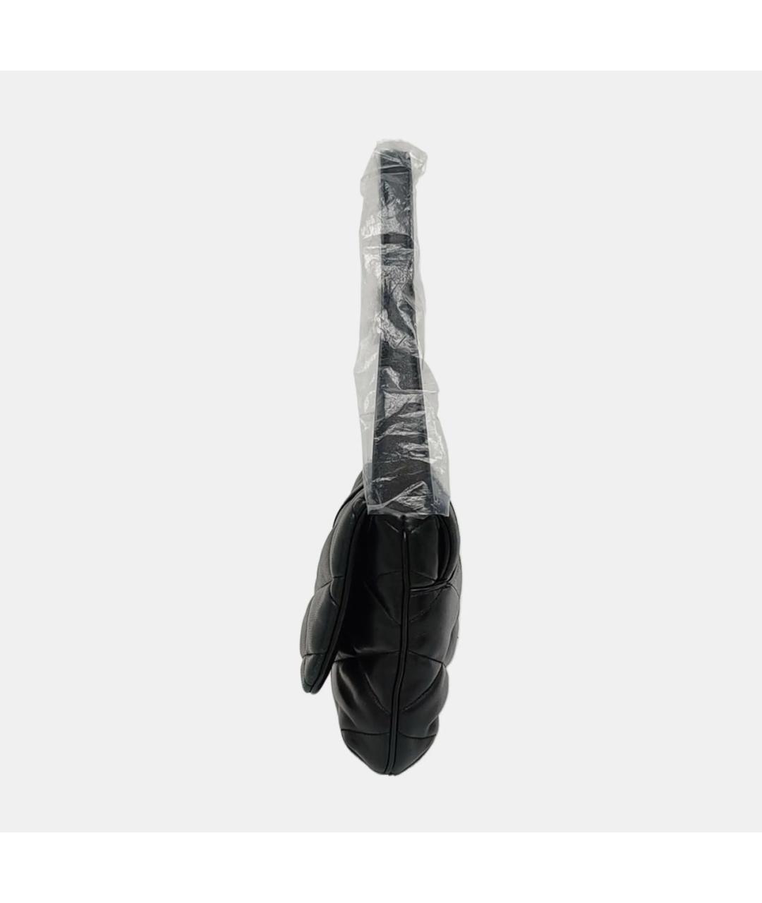 SAINT LAURENT Черная кожаная сумка через плечо, фото 2