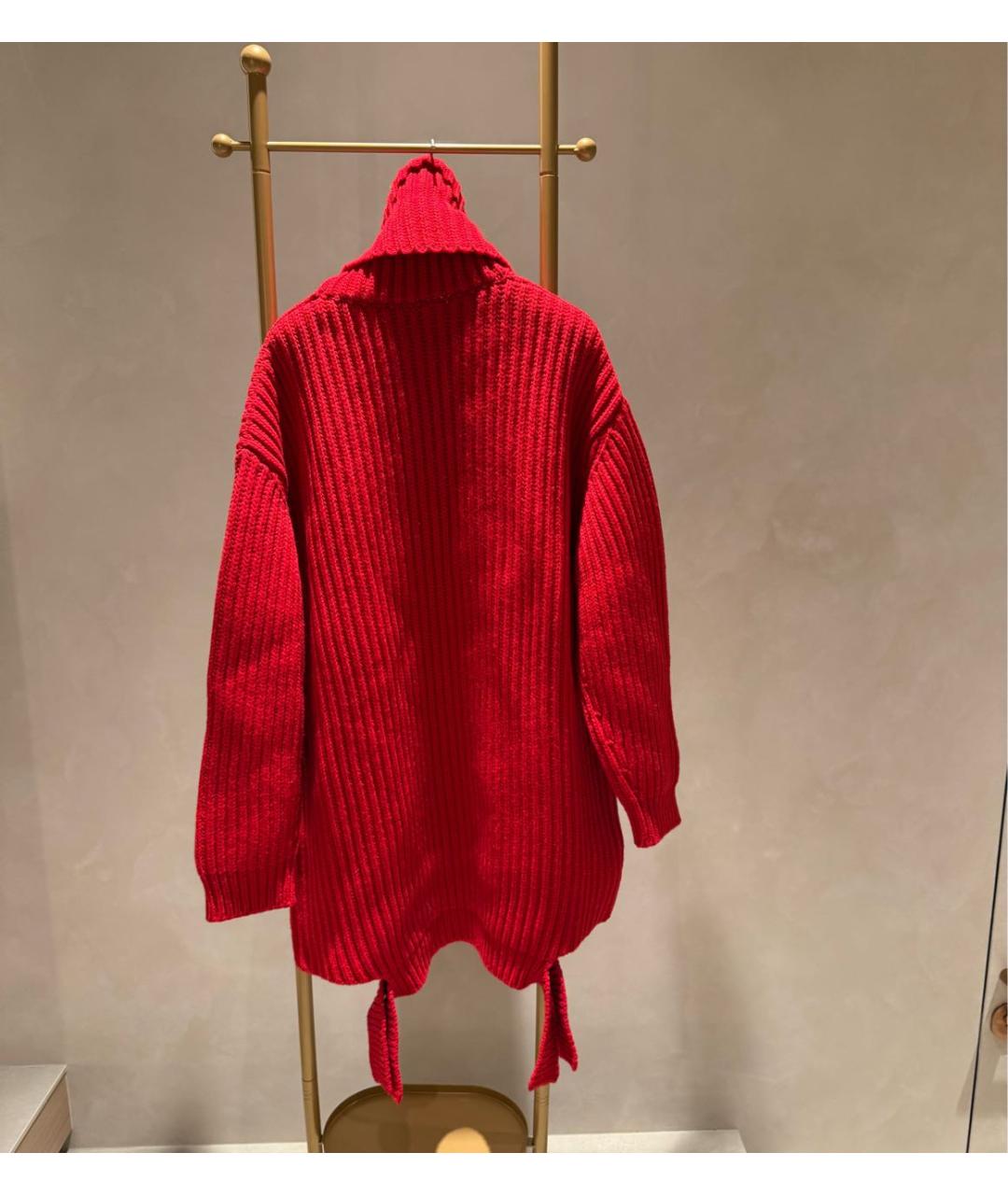 BALENCIAGA Красный шерстяной джемпер / свитер, фото 7