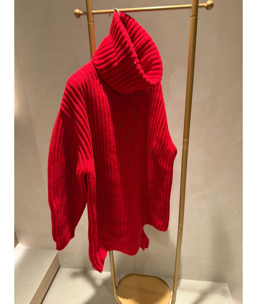 BALENCIAGA Красный шерстяной джемпер / свитер, фото 2