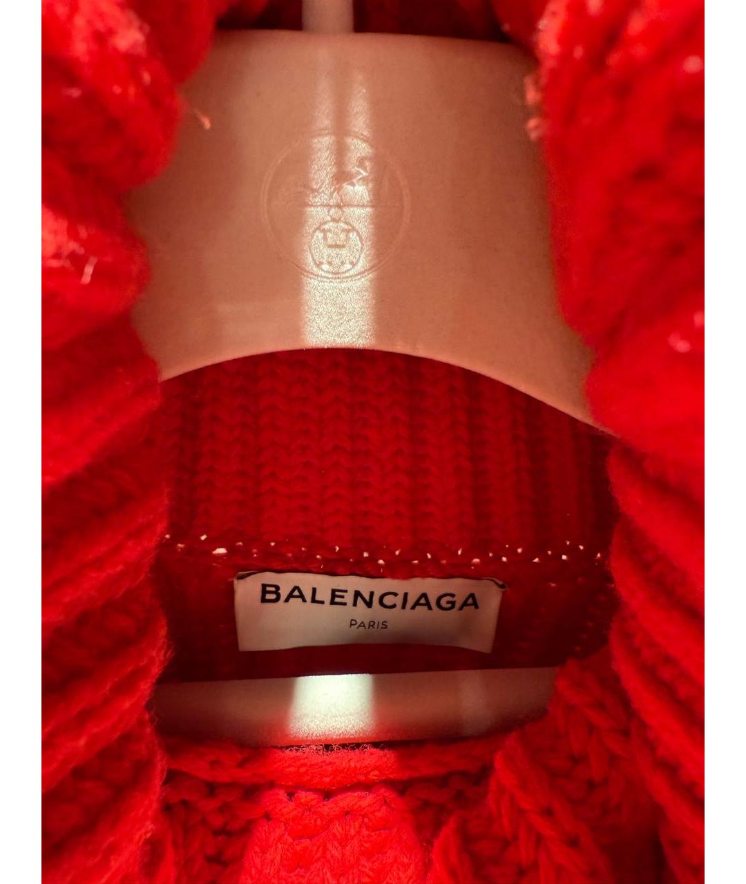 BALENCIAGA Красный шерстяной джемпер / свитер, фото 5