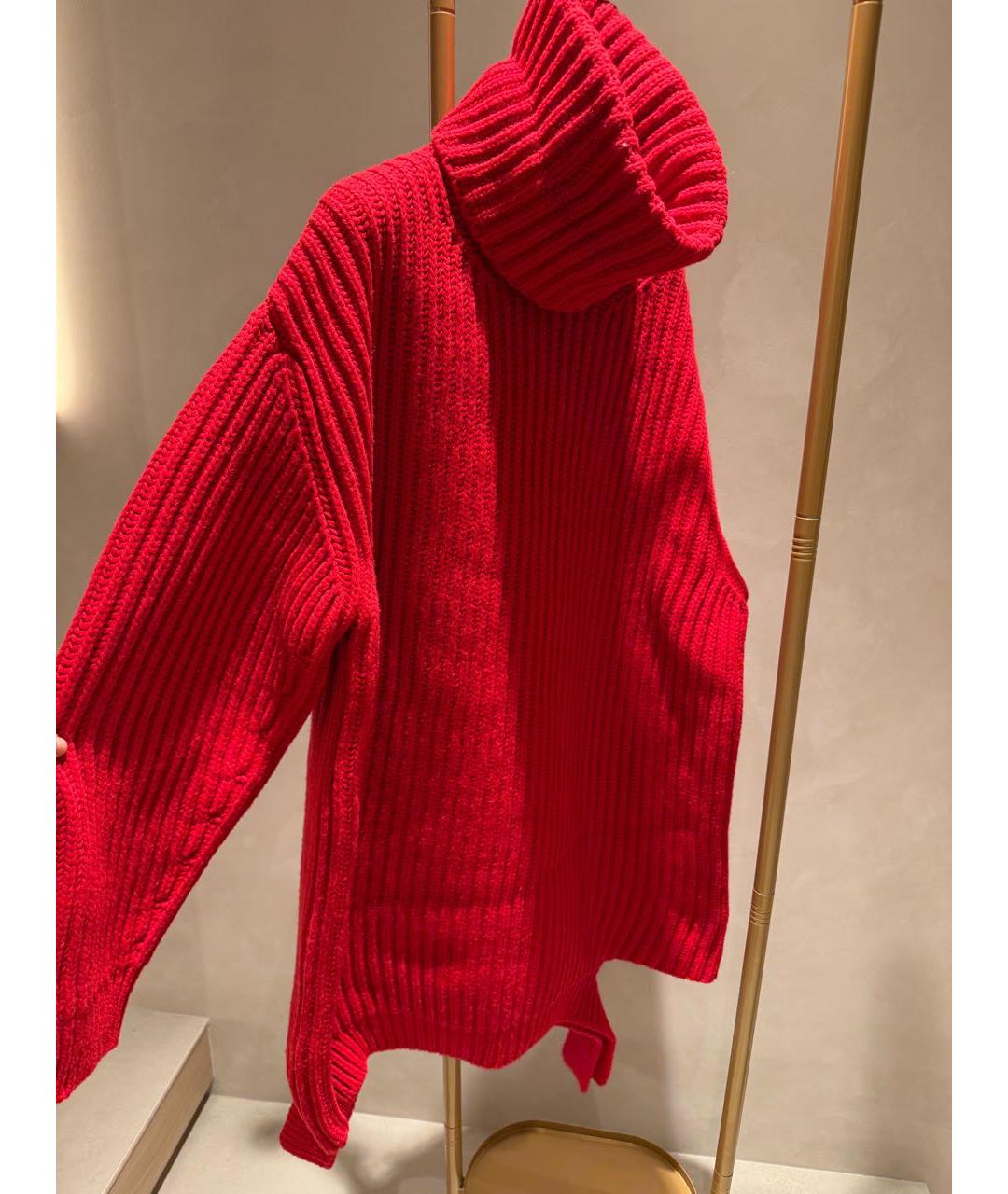 BALENCIAGA Красный шерстяной джемпер / свитер, фото 3