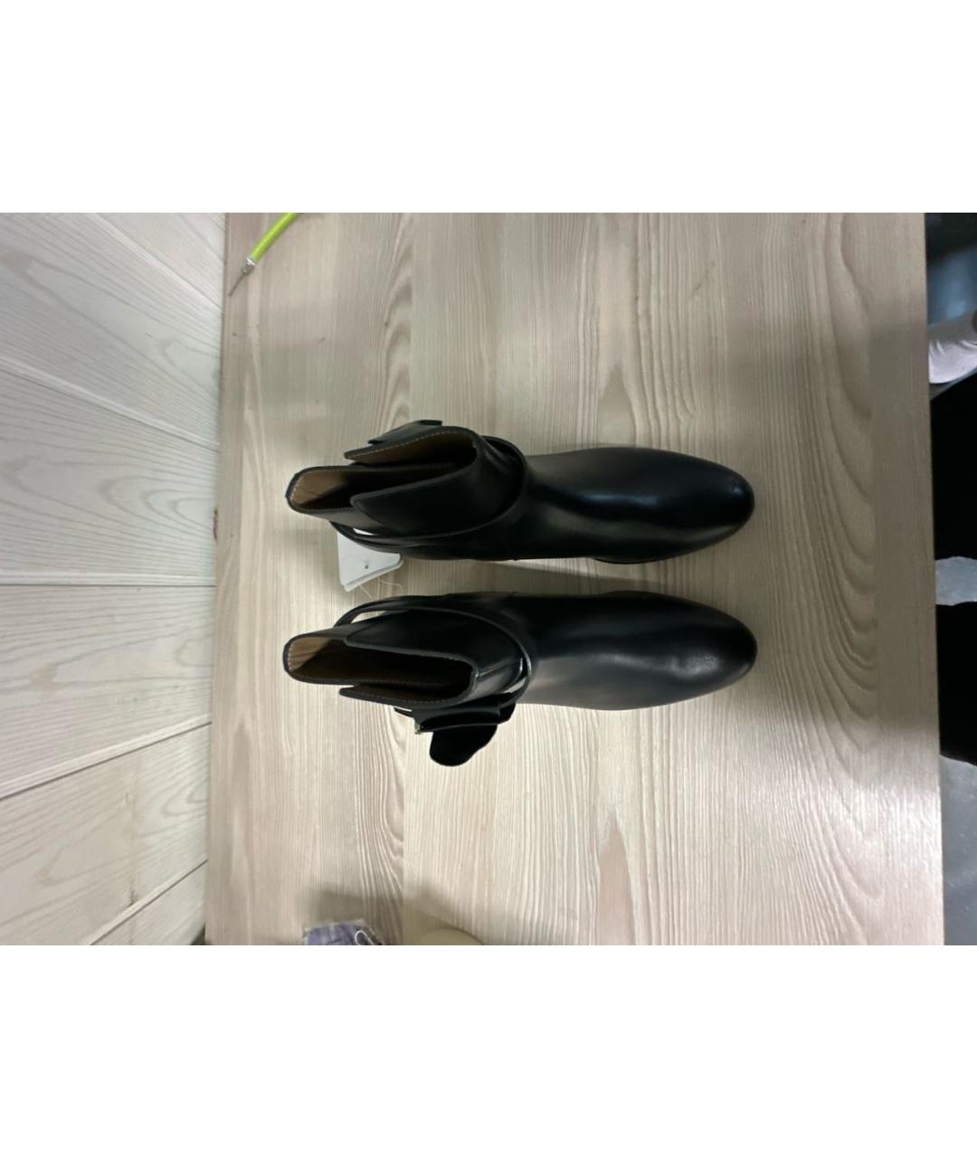 HERMES Черные кожаные ботинки, фото 3