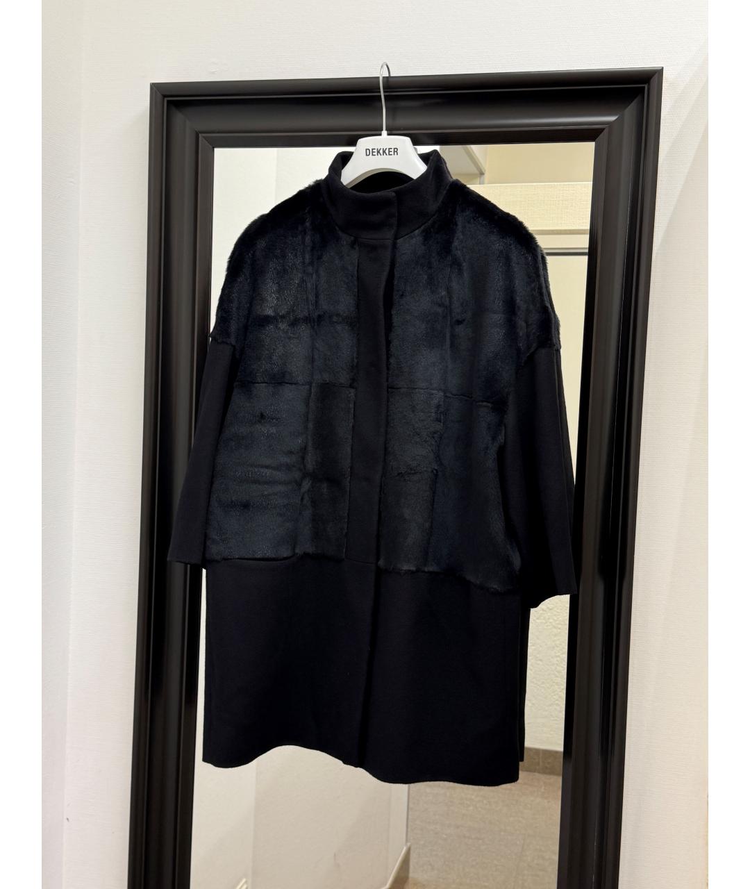 MAX MARA STUDIO Черное пальто, фото 9