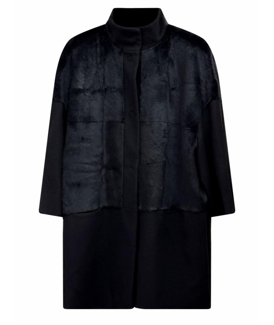 MAX MARA STUDIO Черное пальто, фото 1