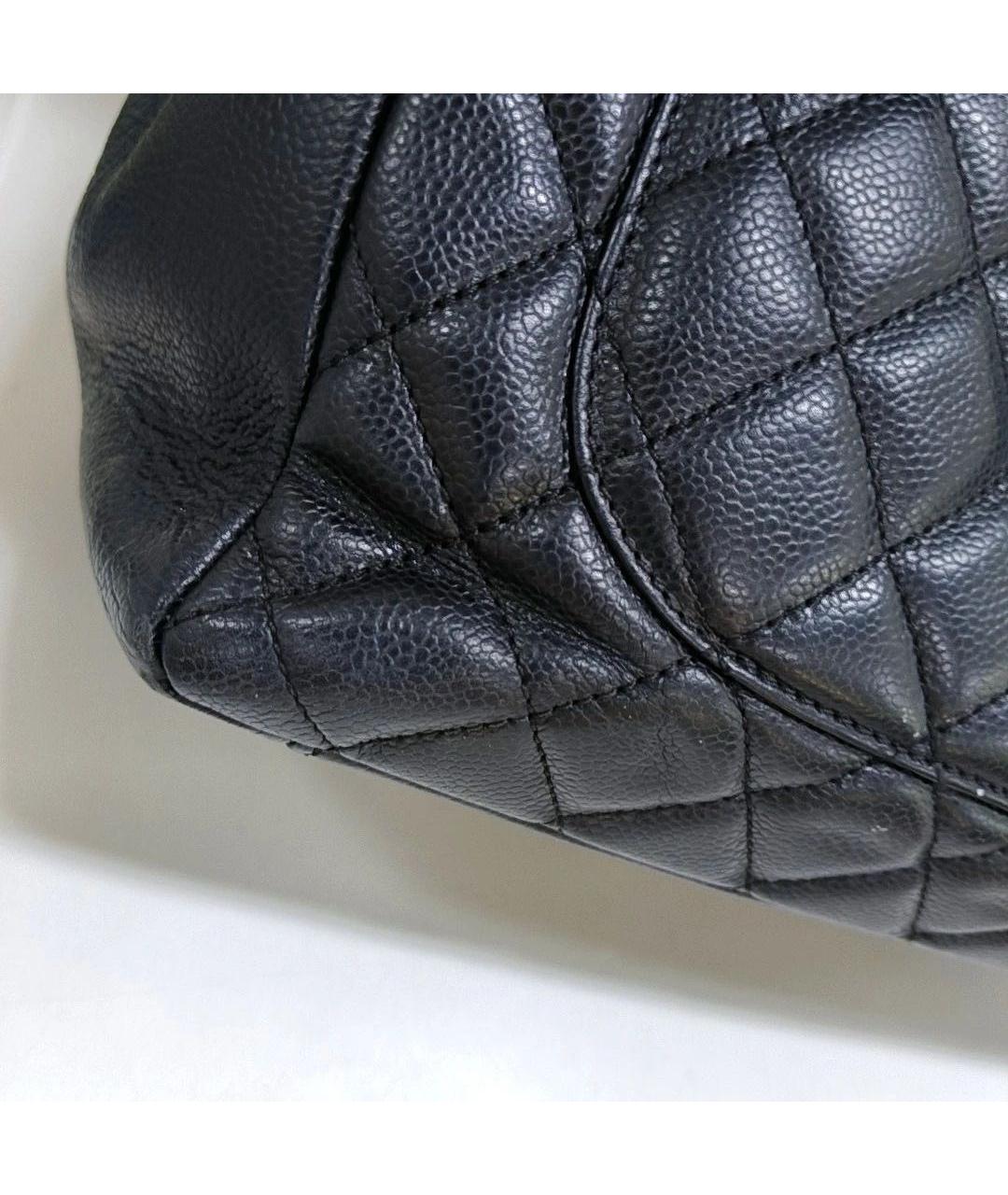 CHANEL Черная кожаная сумка тоут, фото 8