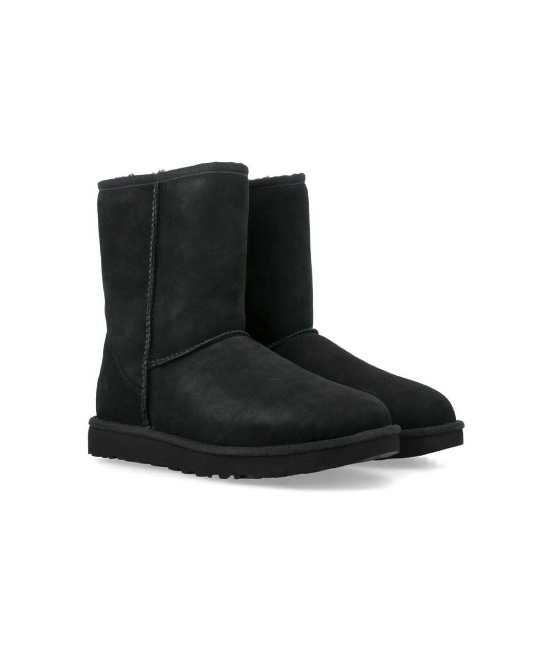 UGG AUSTRALIA Черные замшевые полусапоги, фото 2