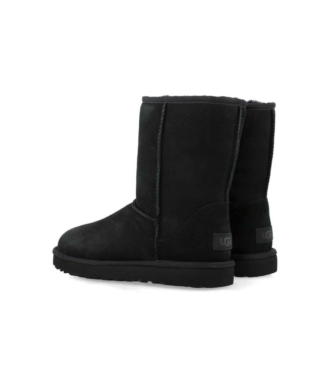 UGG AUSTRALIA Черные замшевые полусапоги, фото 4