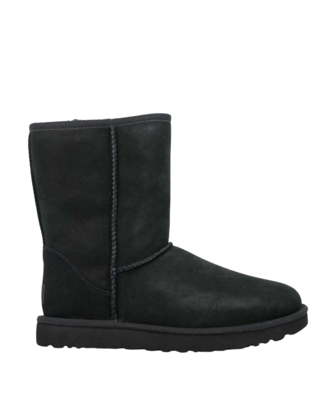 UGG AUSTRALIA Черные замшевые полусапоги, фото 1