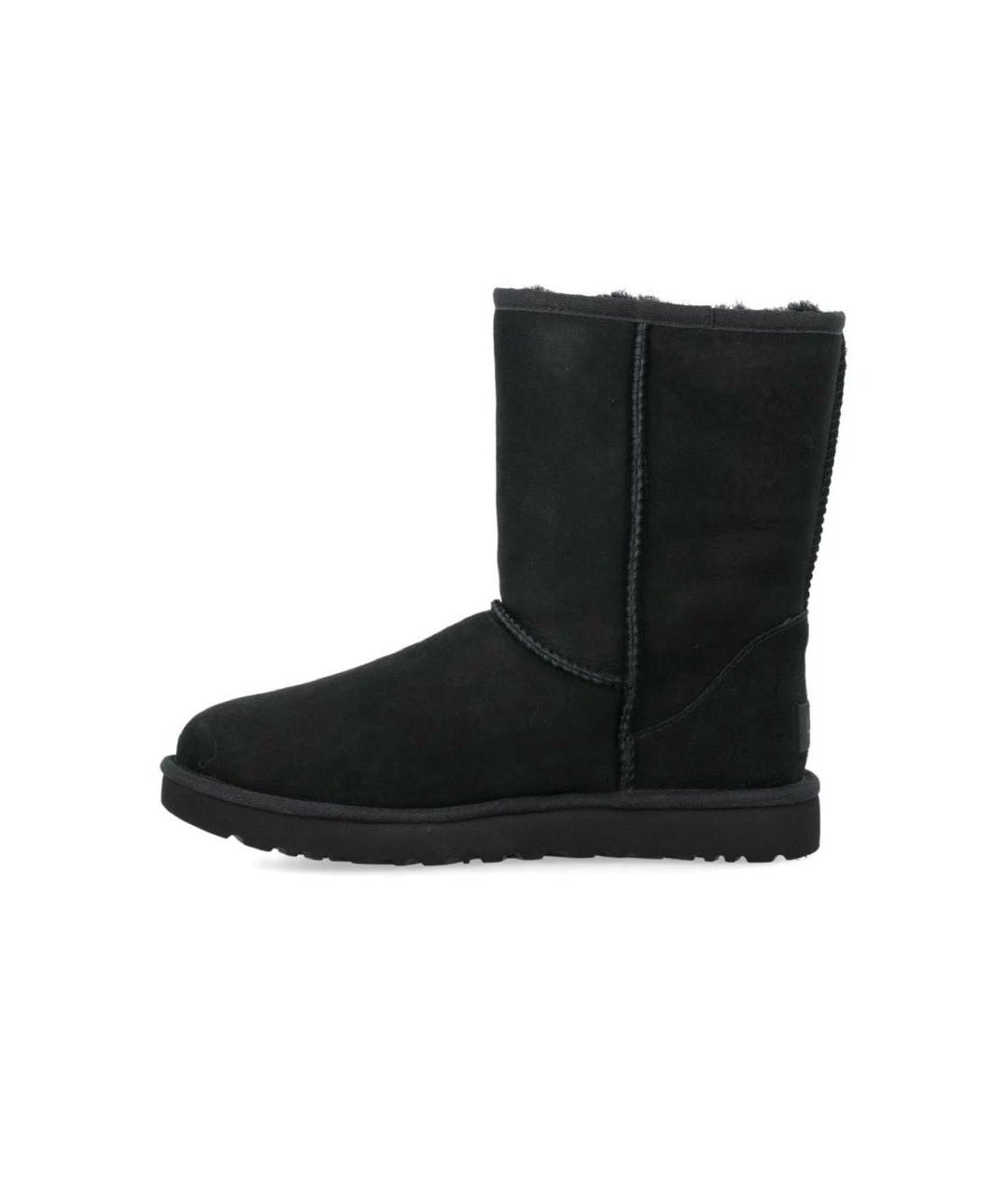 UGG AUSTRALIA Черные замшевые полусапоги, фото 3