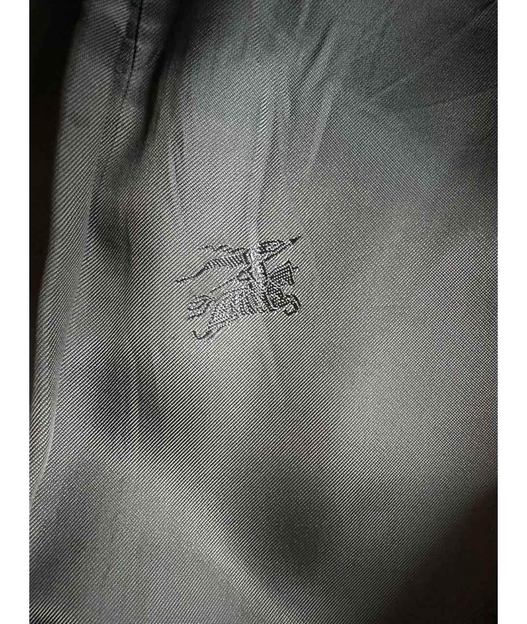 BURBERRY Серый шерстяной пиджак, фото 5