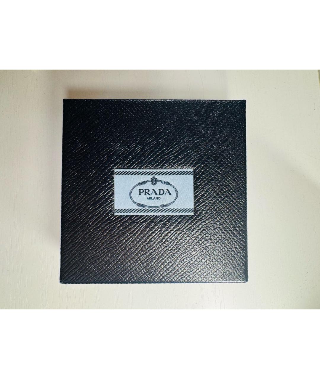 PRADA Белые серебряные серьги, фото 3