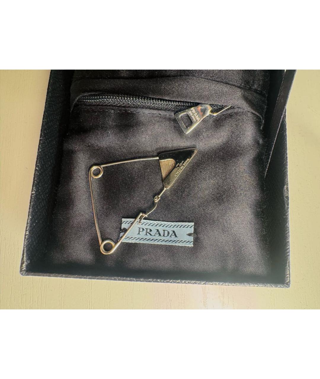 PRADA Белые серебряные серьги, фото 2