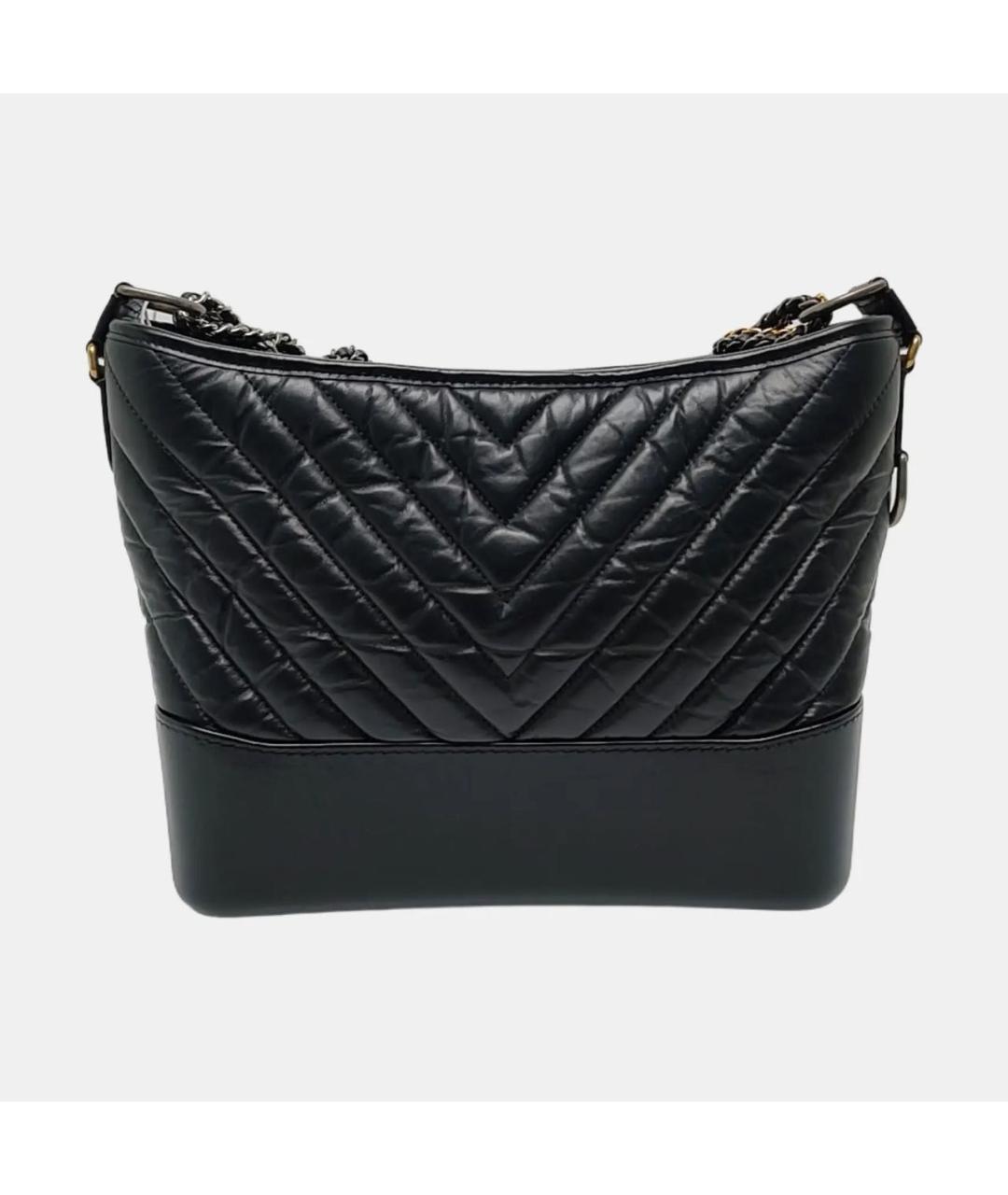 CHANEL Черная кожаная сумка тоут, фото 4