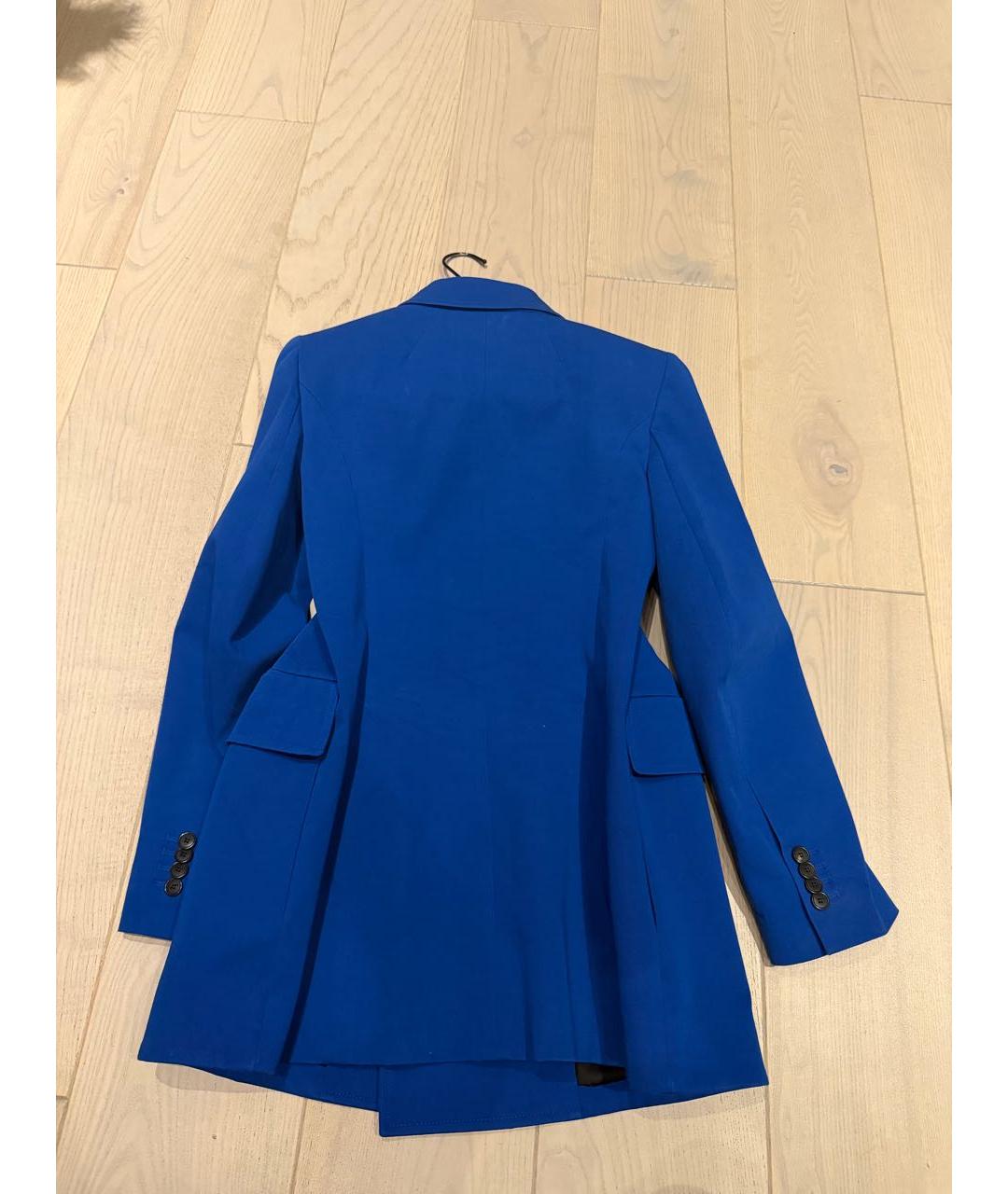 BALENCIAGA Синий хлопковый жакет/пиджак, фото 2