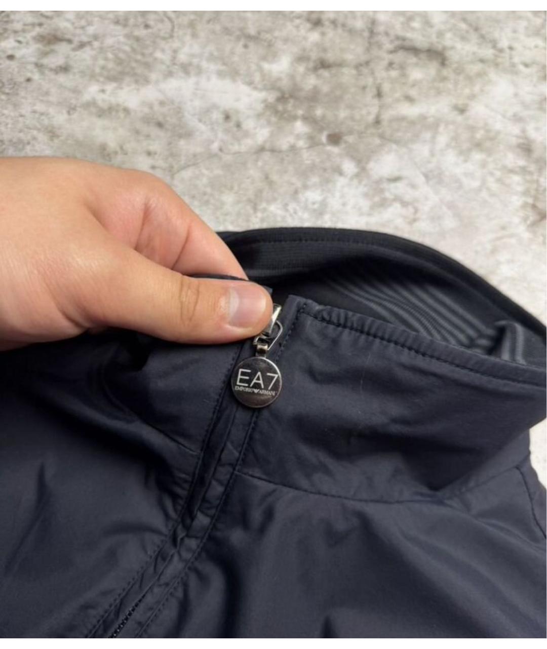 EA7 Темно-синяя куртка, фото 3