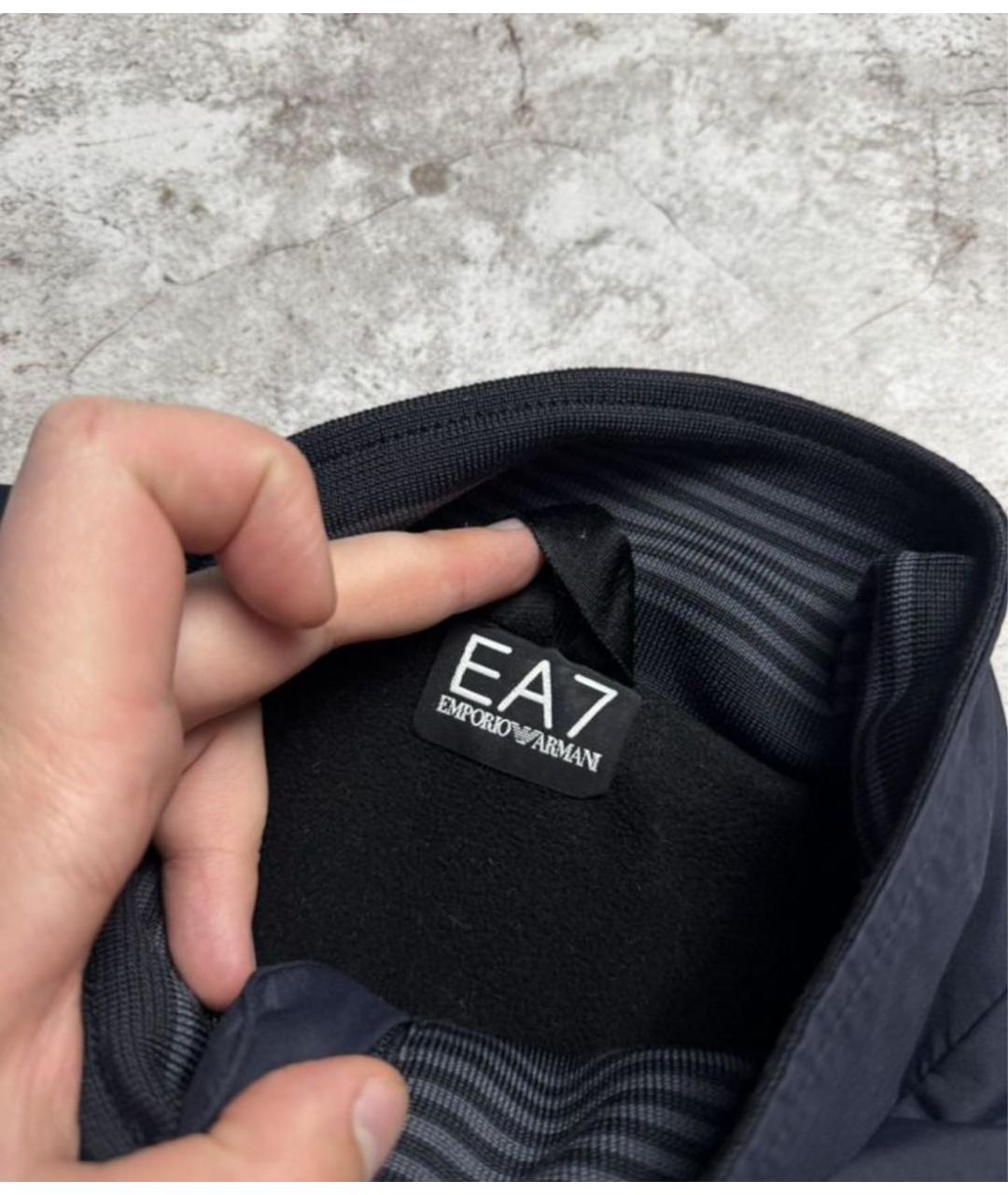 EA7 Темно-синяя куртка, фото 4