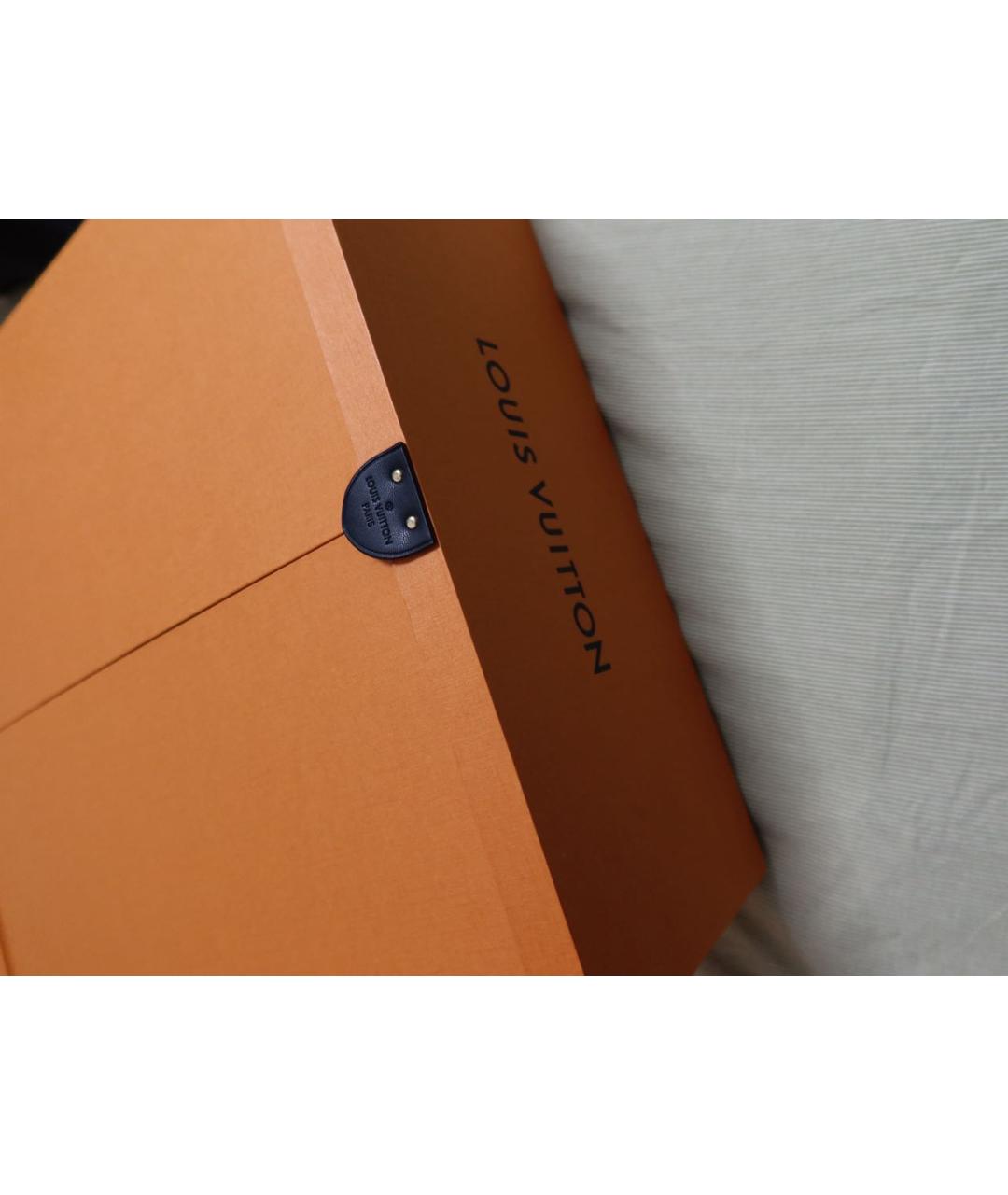 LOUIS VUITTON Голубая кожаная сумка с короткими ручками, фото 7