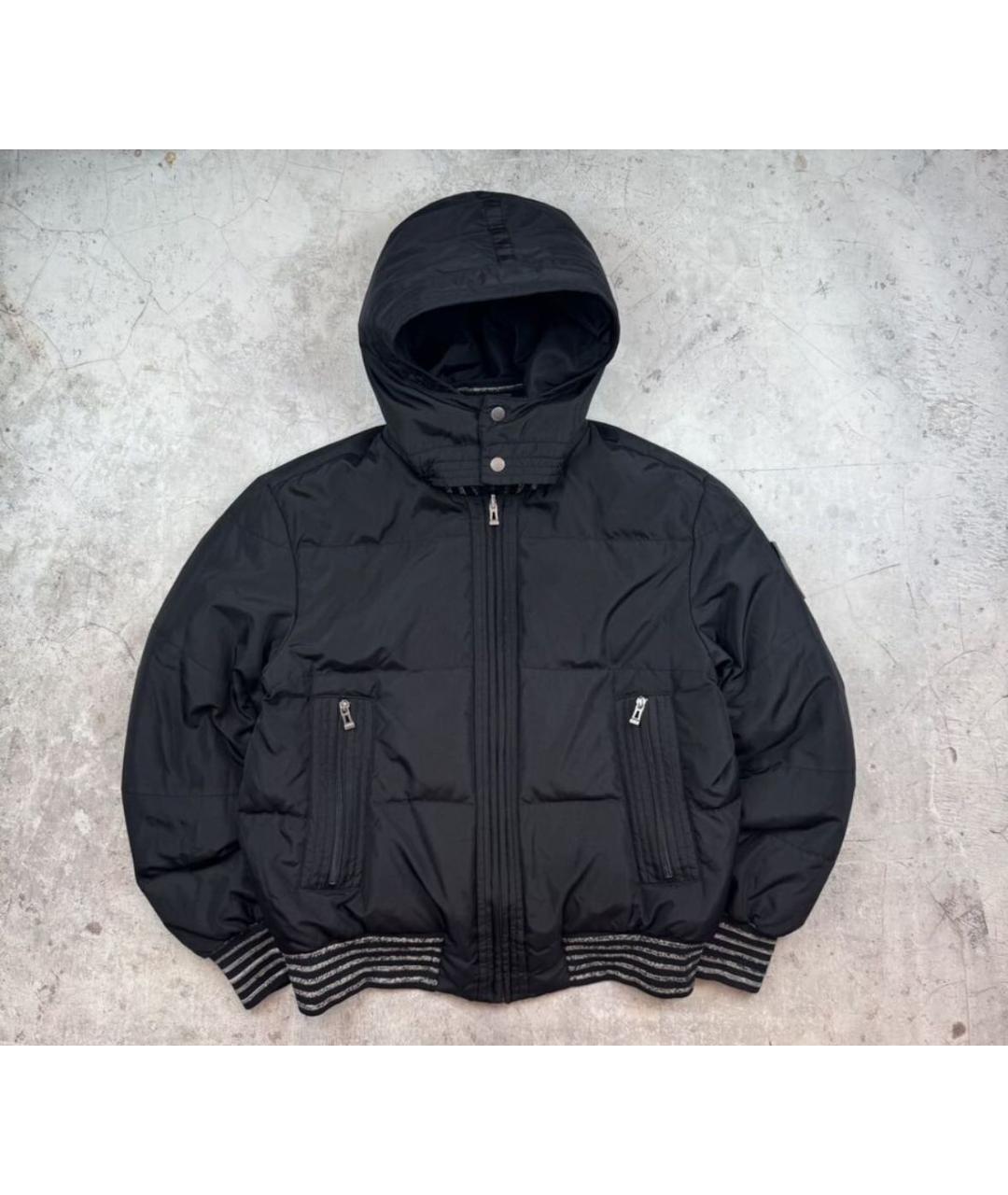 HUGO BOSS Темно-синий полиэстеровый пуховик, фото 6