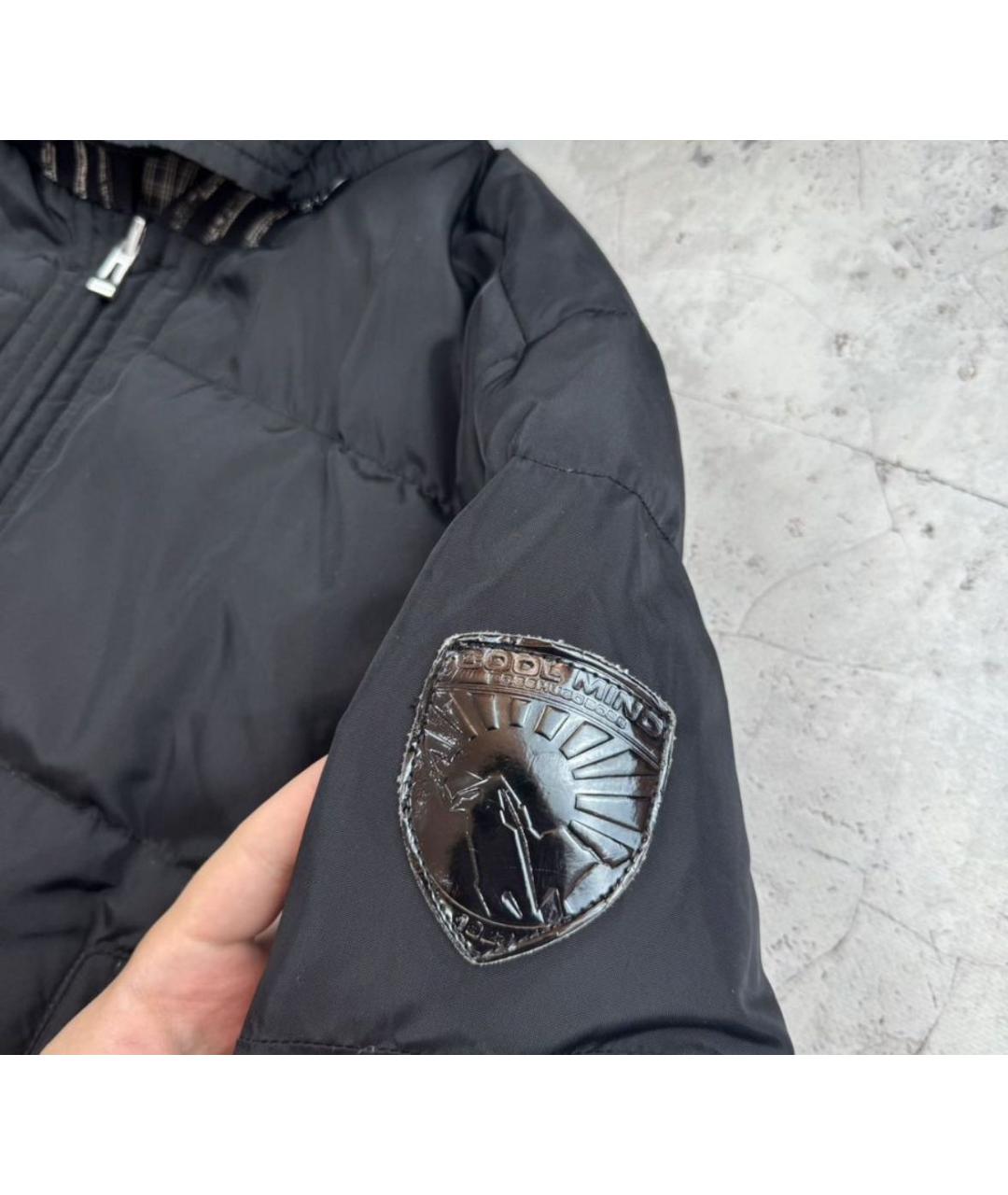 HUGO BOSS Темно-синий полиэстеровый пуховик, фото 3