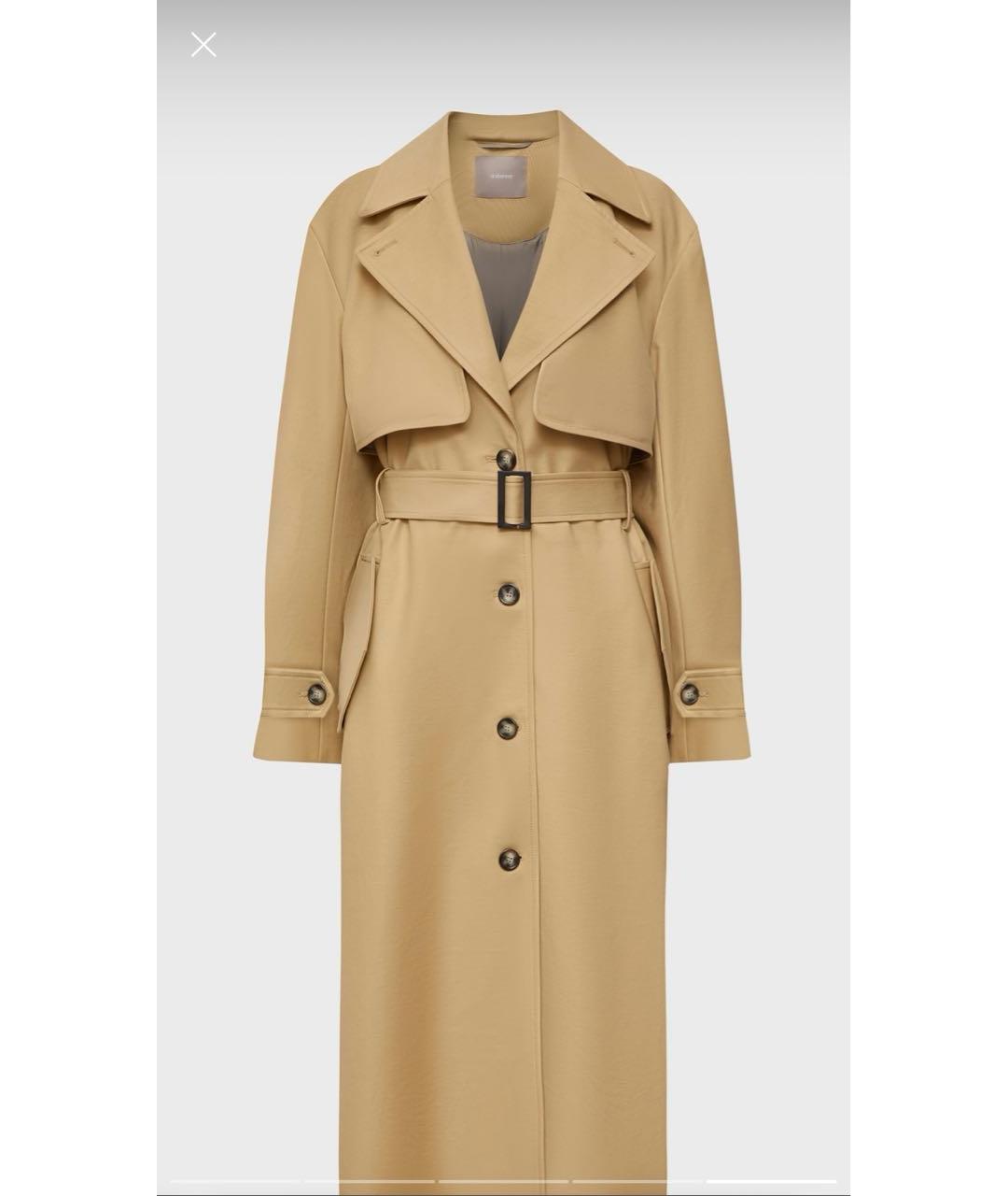 12 STOREEZ Бежевый вискозный тренч/плащ, фото 9