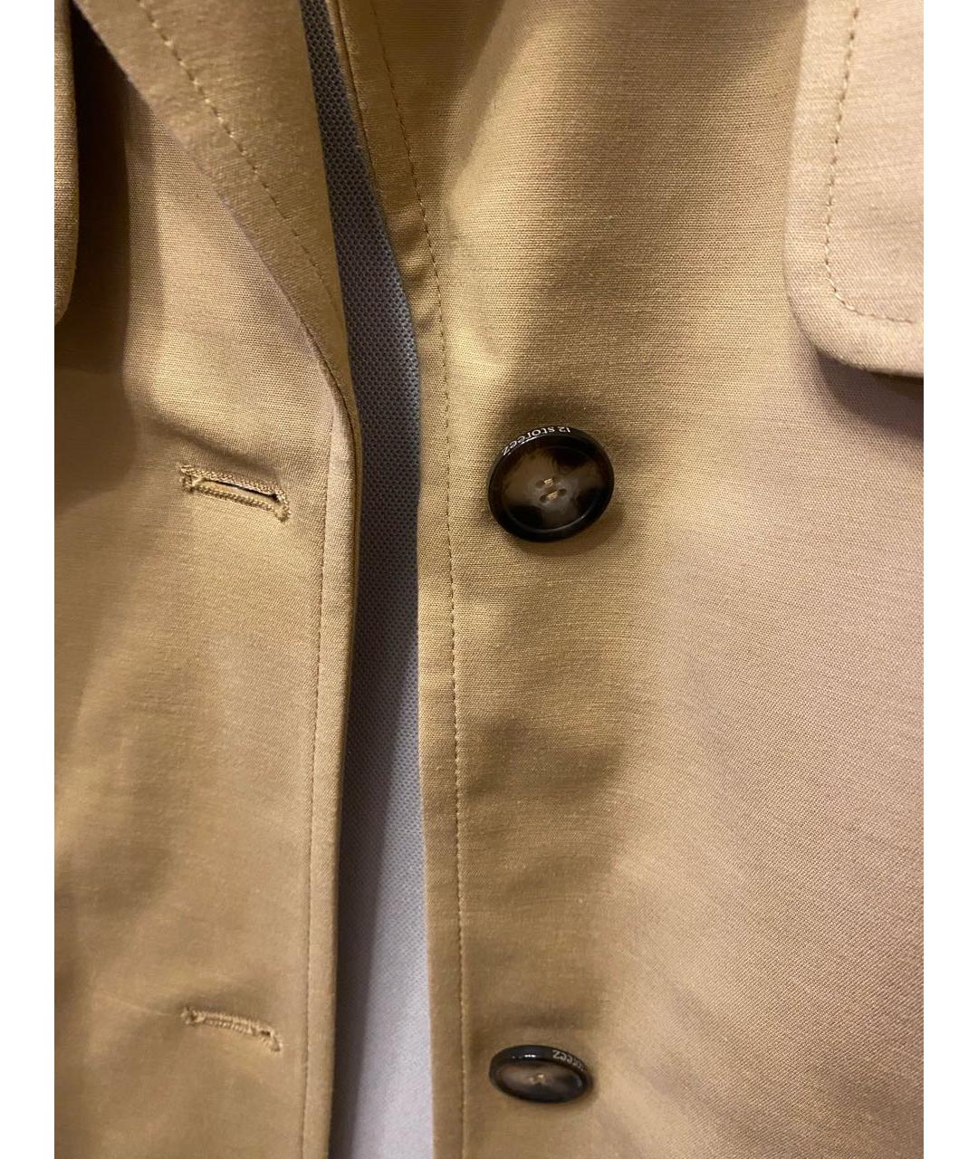 12 STOREEZ Бежевый вискозный тренч/плащ, фото 4
