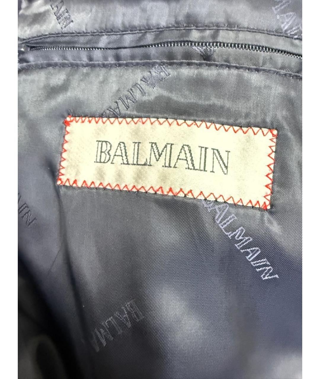 BALMAIN Черное пальто, фото 3