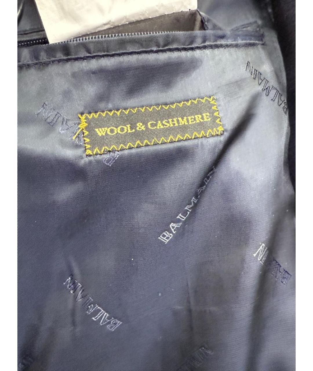 BALMAIN Черное пальто, фото 4