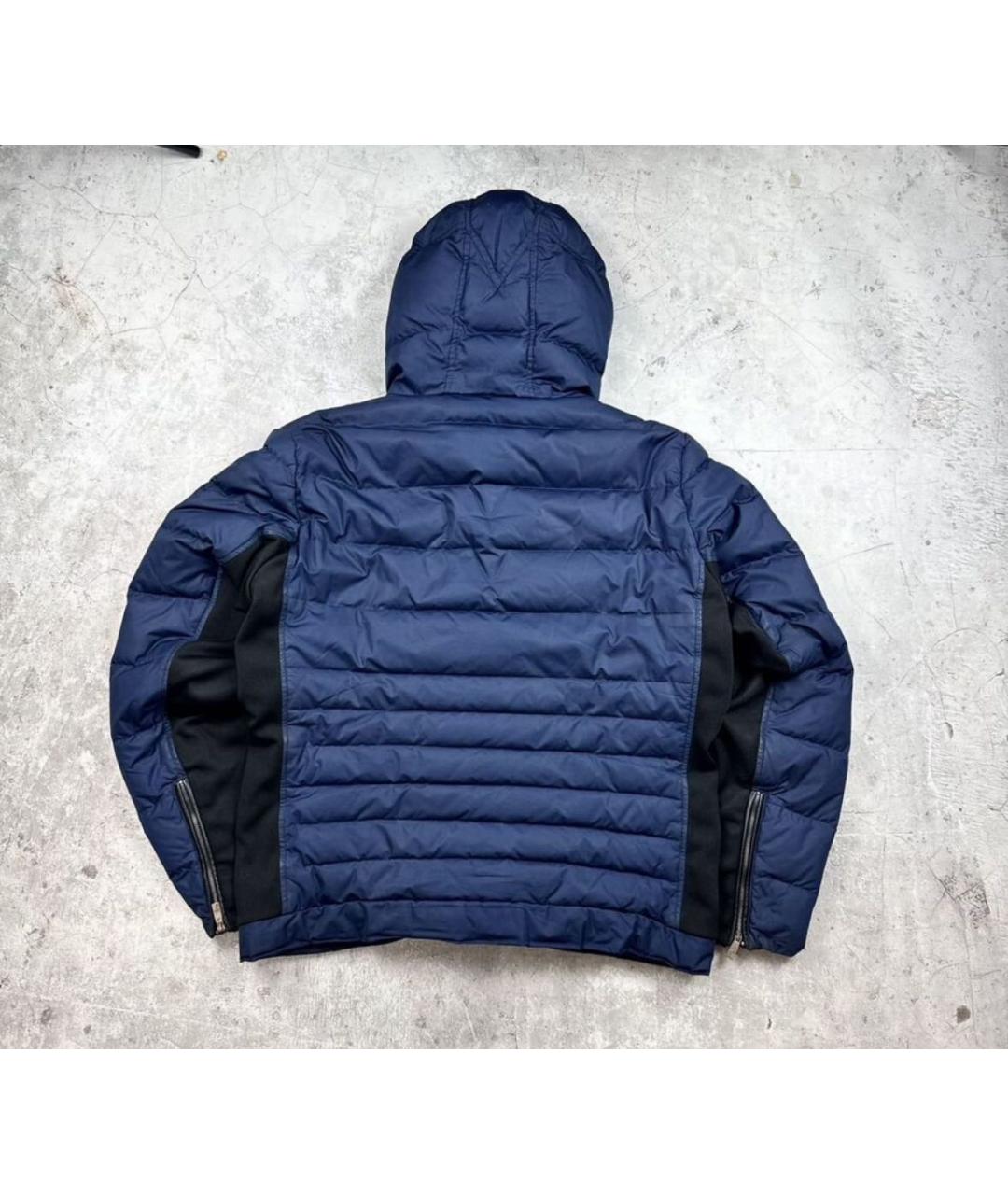 VERSACE COLLECTION Темно-синий полиэстеровый пуховик, фото 8