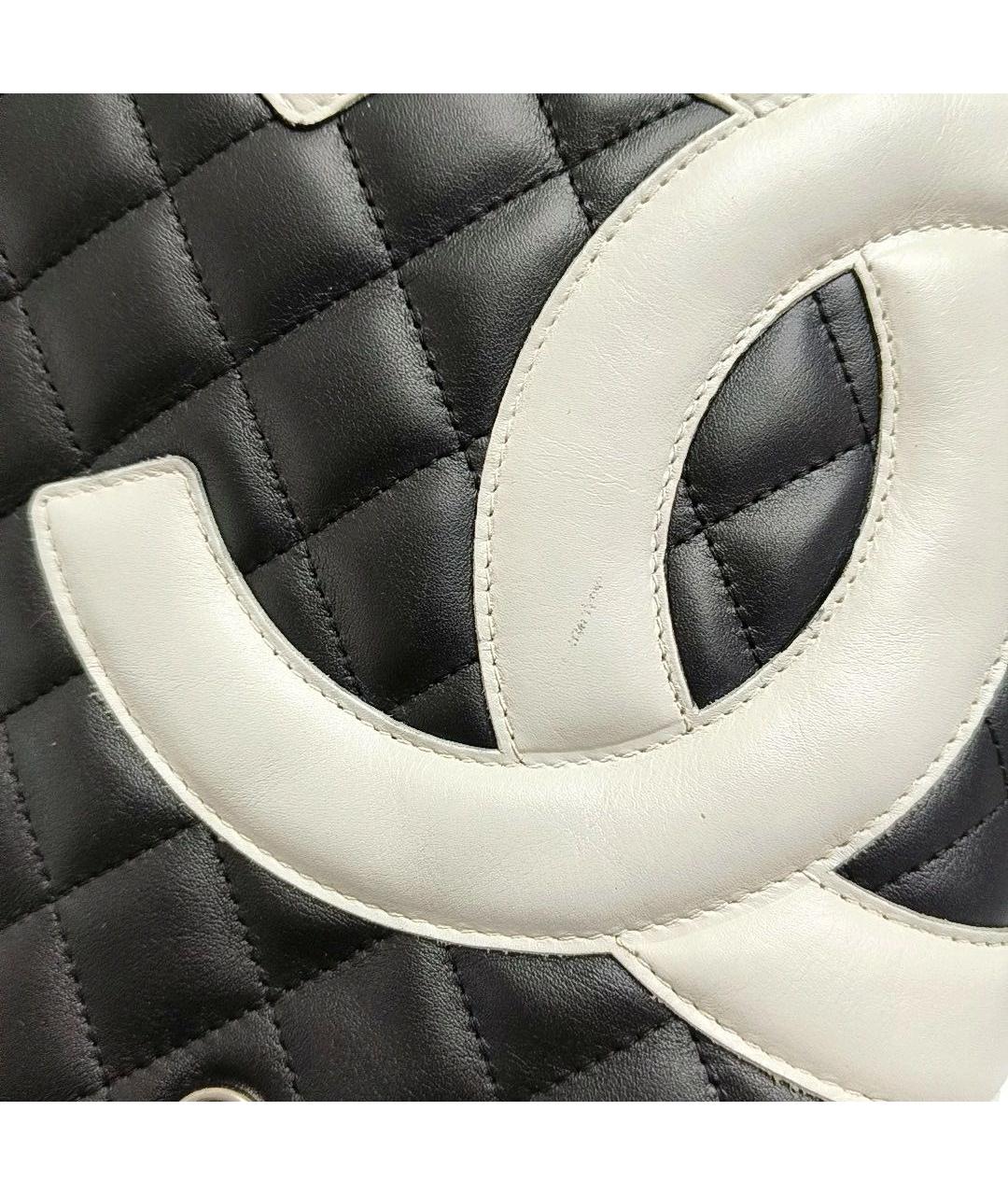 CHANEL Черная кожаная сумка тоут, фото 7