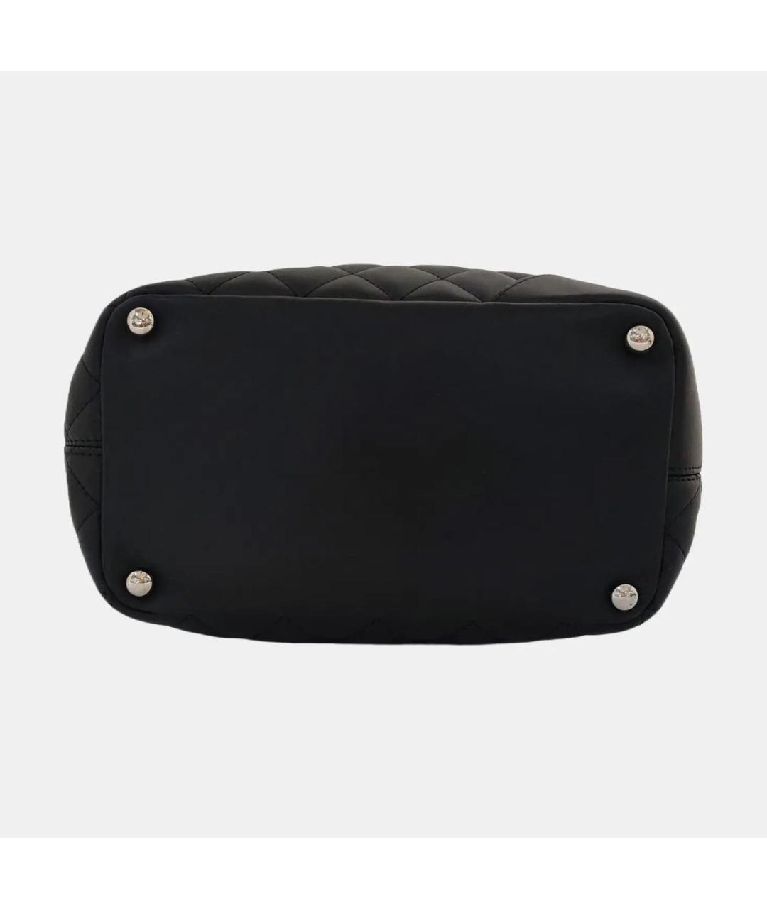 CHANEL Черная кожаная сумка тоут, фото 5