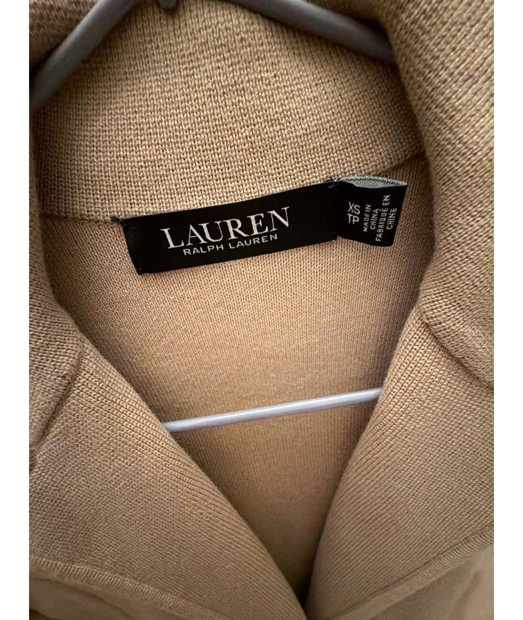 RALPH LAUREN Бежевый хлопковый жакет/пиджак, фото 3