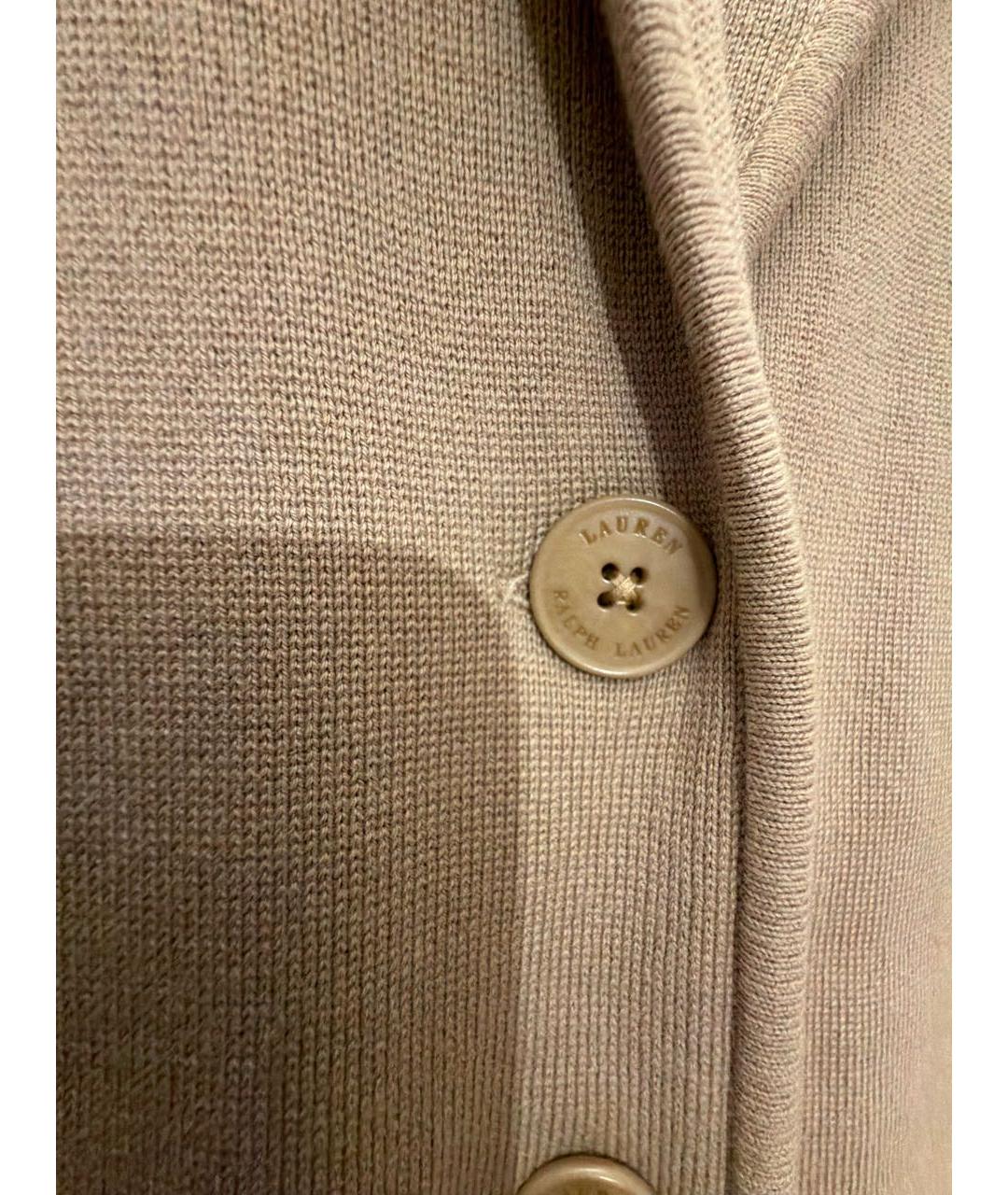 RALPH LAUREN Бежевый хлопковый жакет/пиджак, фото 4