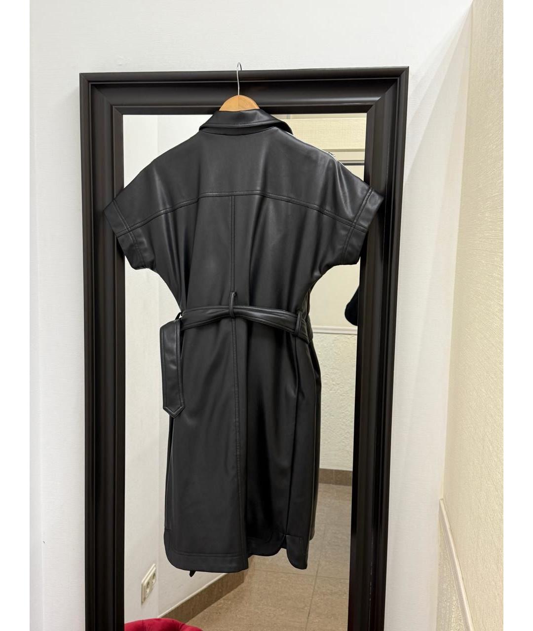 KARL LAGERFELD Черное полиуретановое платье, фото 3