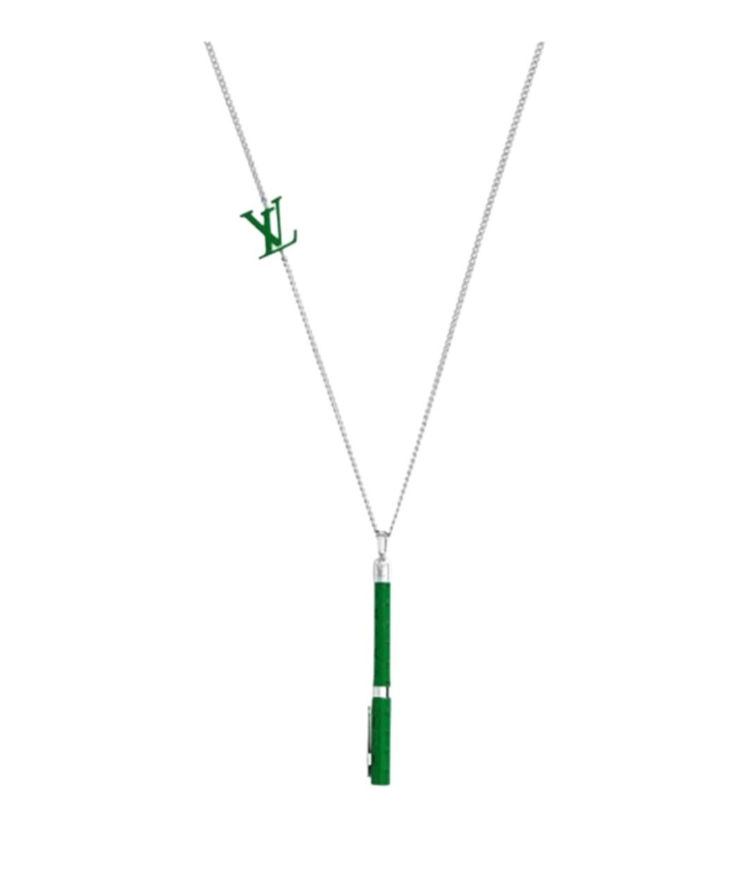 LOUIS VUITTON Зеленая металлическая подвеска, фото 1