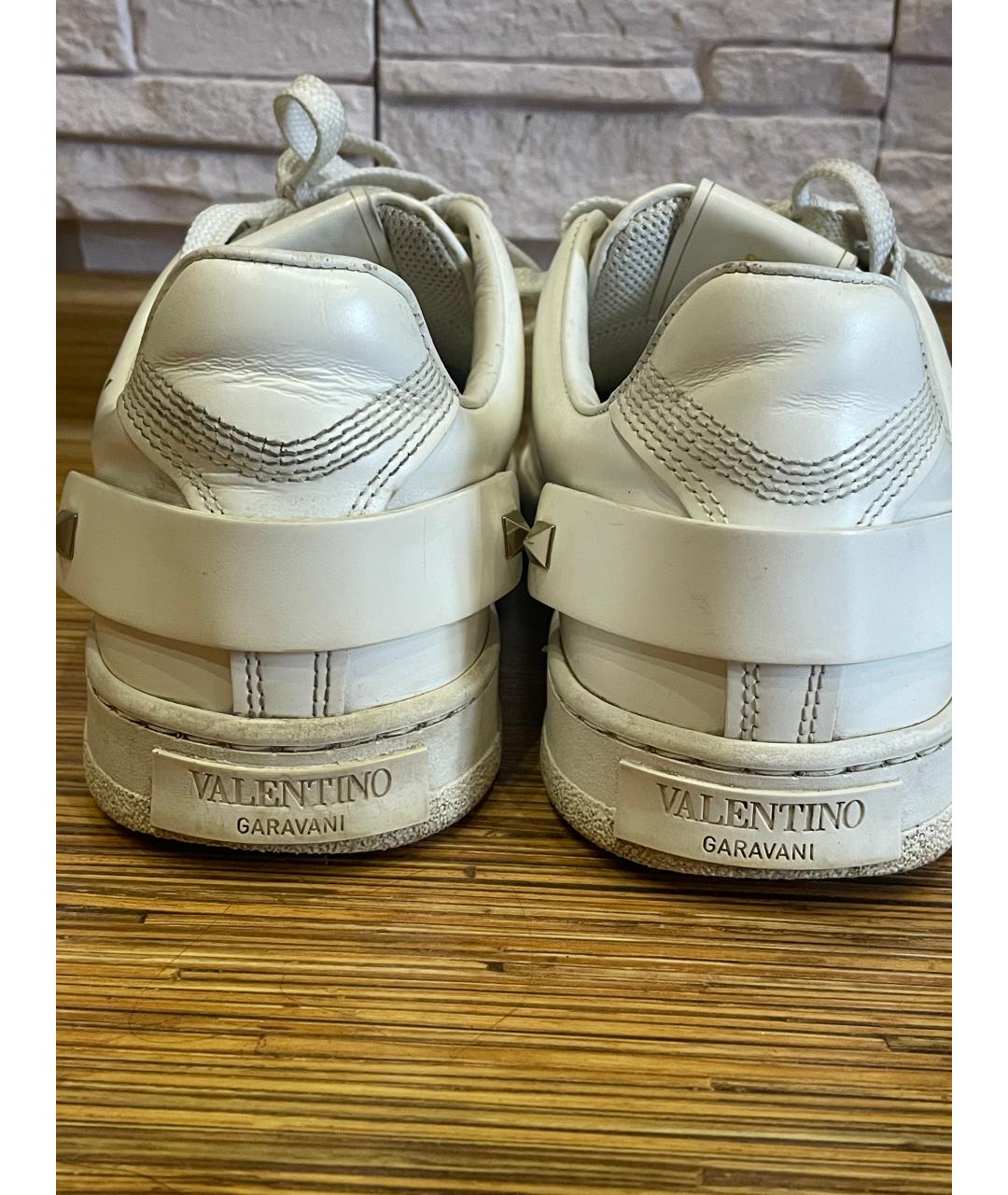 VALENTINO Белые кожаные кеды, фото 6
