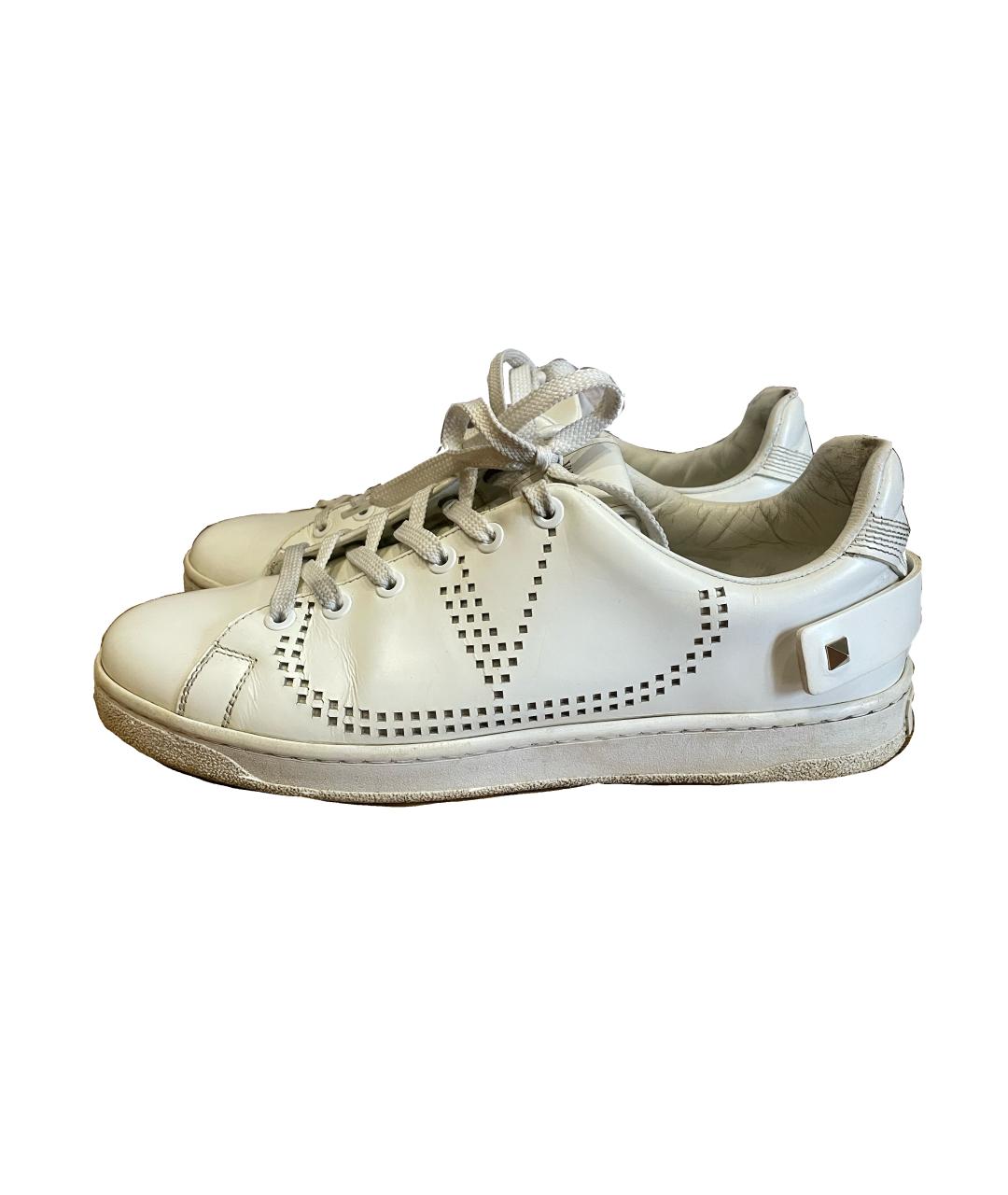 VALENTINO Белые кожаные кеды, фото 7