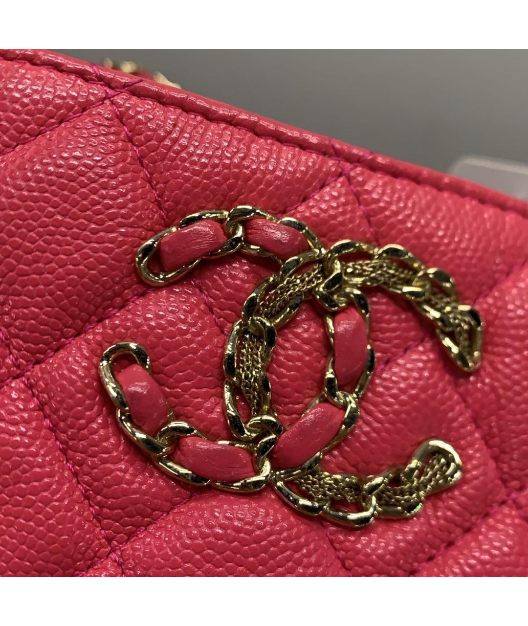 CHANEL Красная кожаная сумка через плечо, фото 7